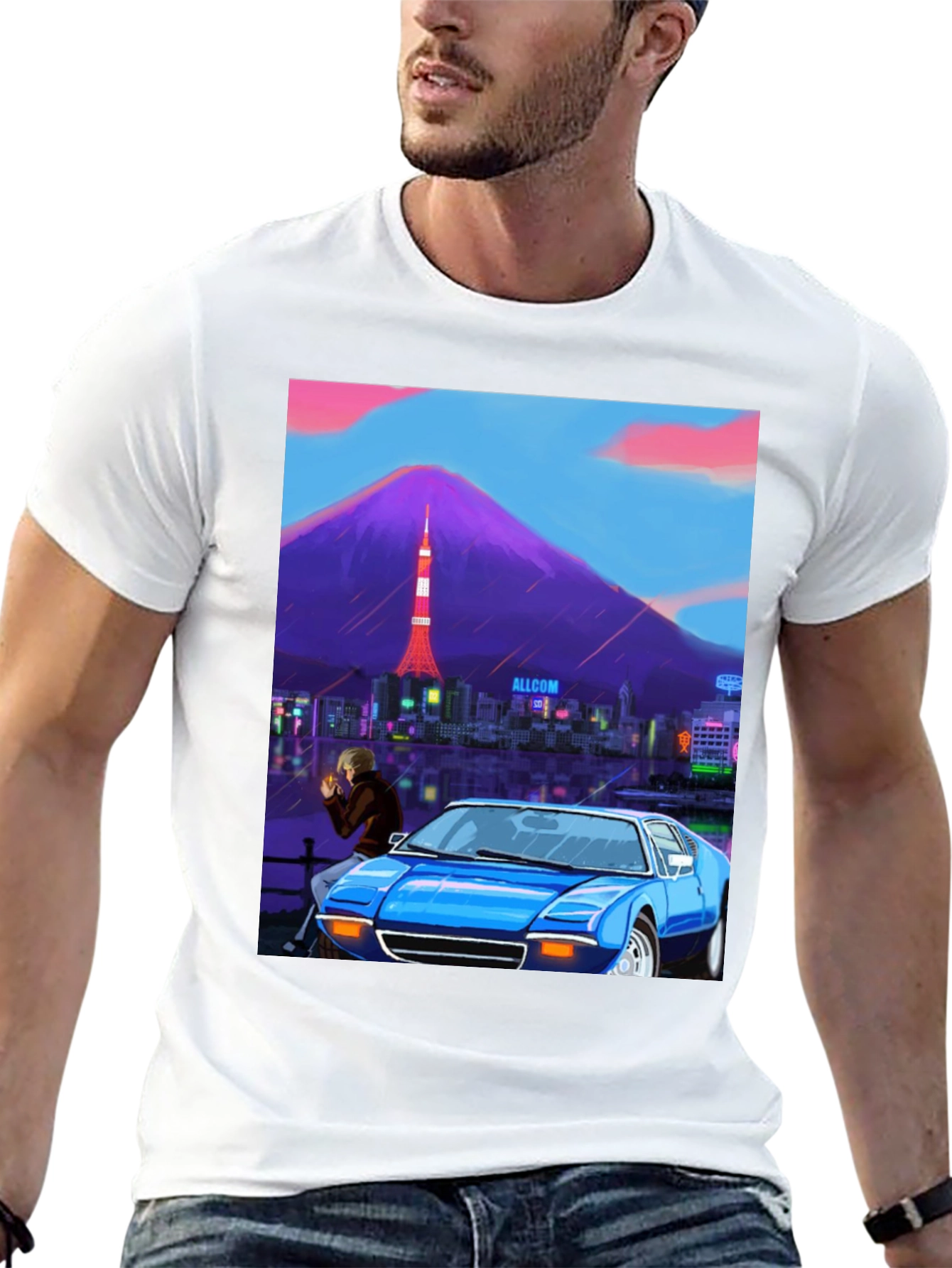 Tokyo Car Scene Graphic Tee