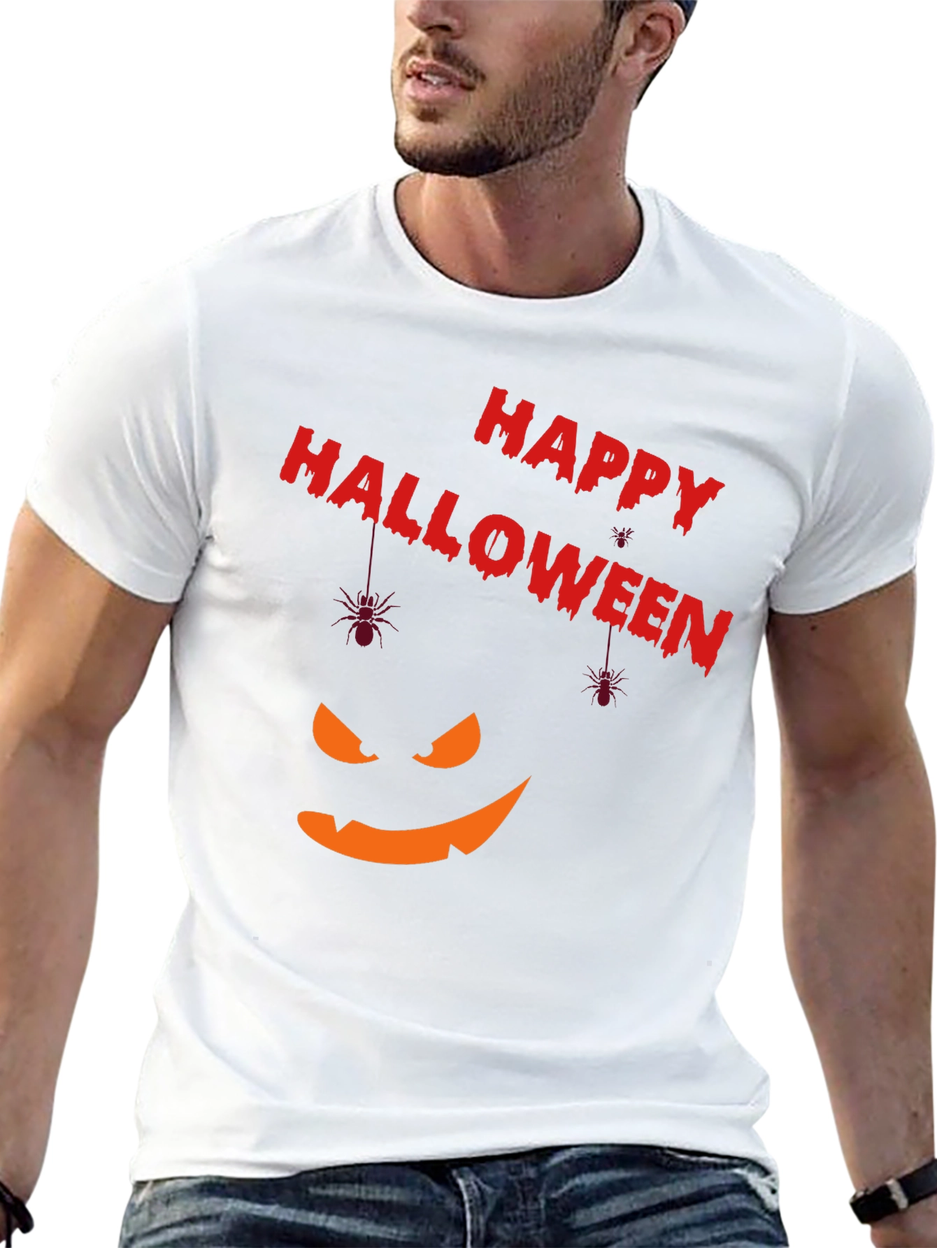 Happy Halloween Pumpkin Face T-Shirt