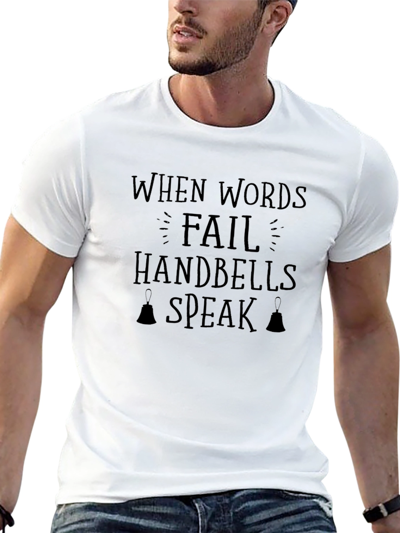 Handbells Speak Graphic Tee