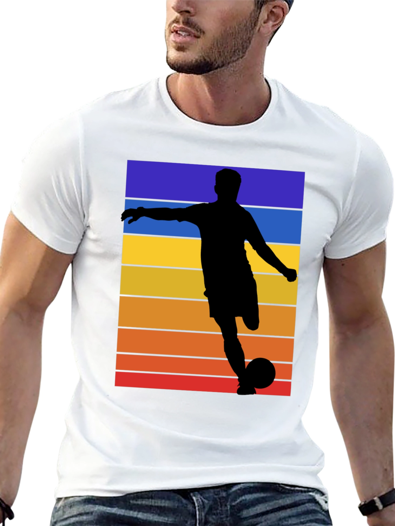 Retro Soccer Silhouette T-Shirt