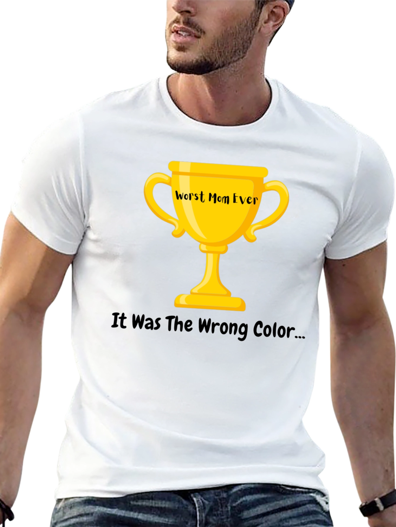Worst Mom Ever Trophy Graphic T-Shirt