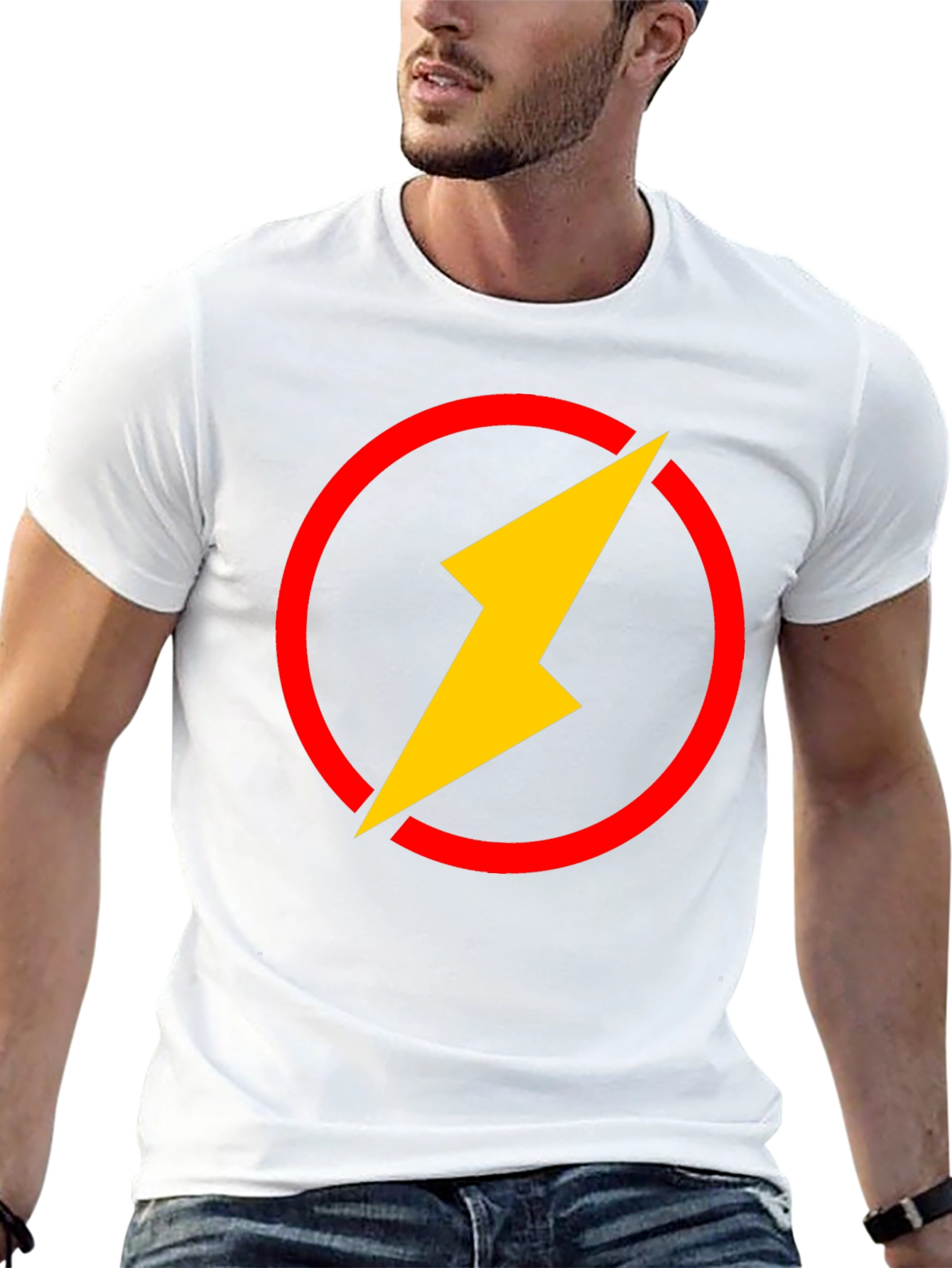 Flash Logo Black T-Shirt - Graphic Tee