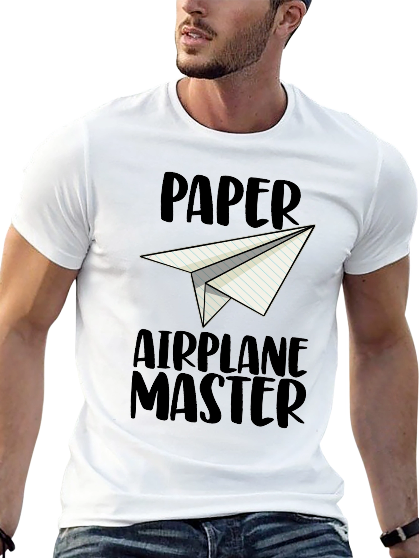 Paper Airplane Master Graphic T-Shirt