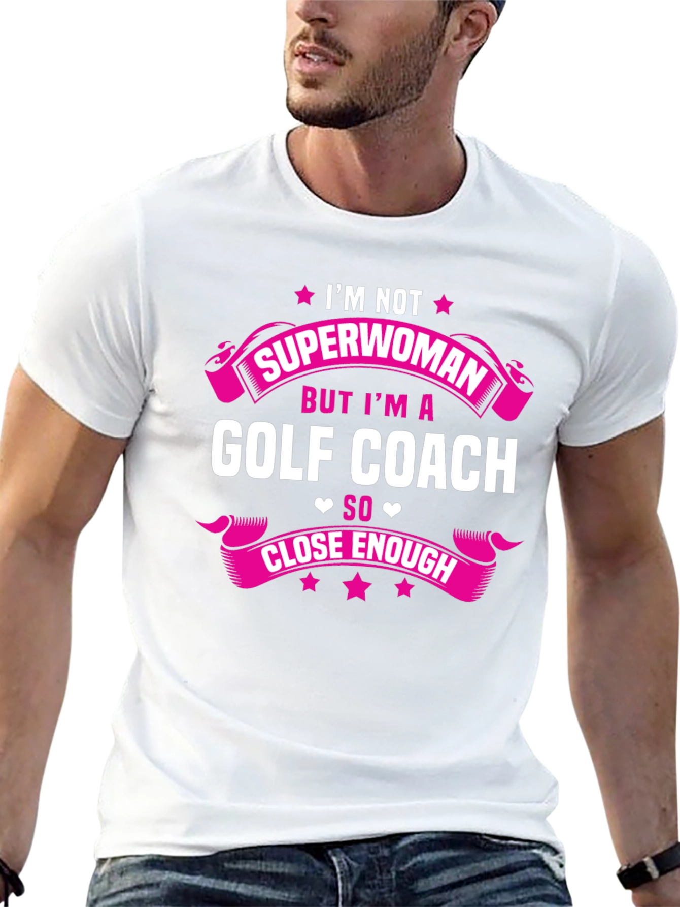 Golf Coach Superwoman Graphic T-Shirt