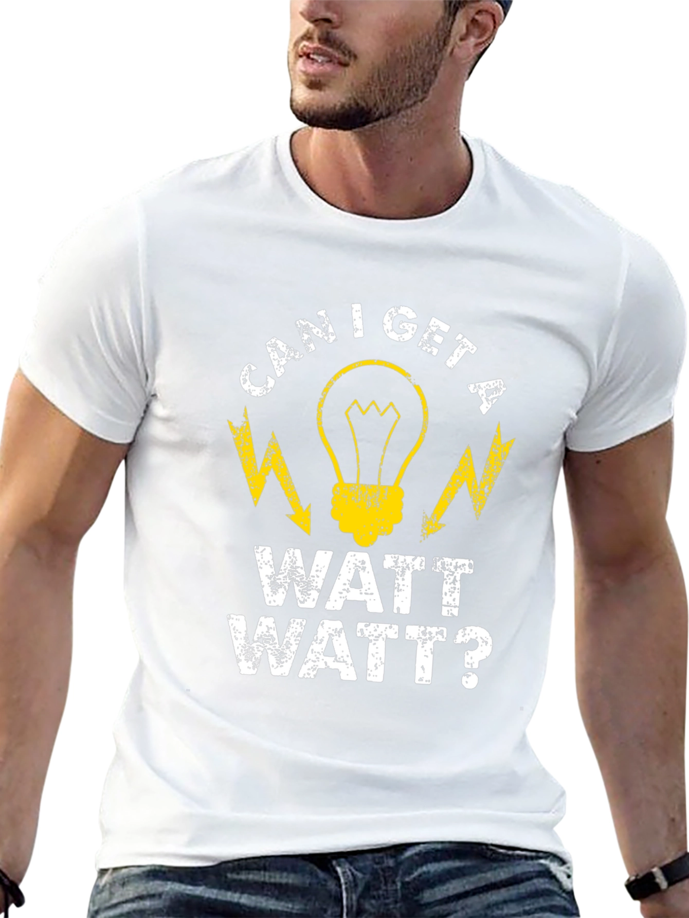 Can I Get a Watt Watt Funny Electrician T-Shirt