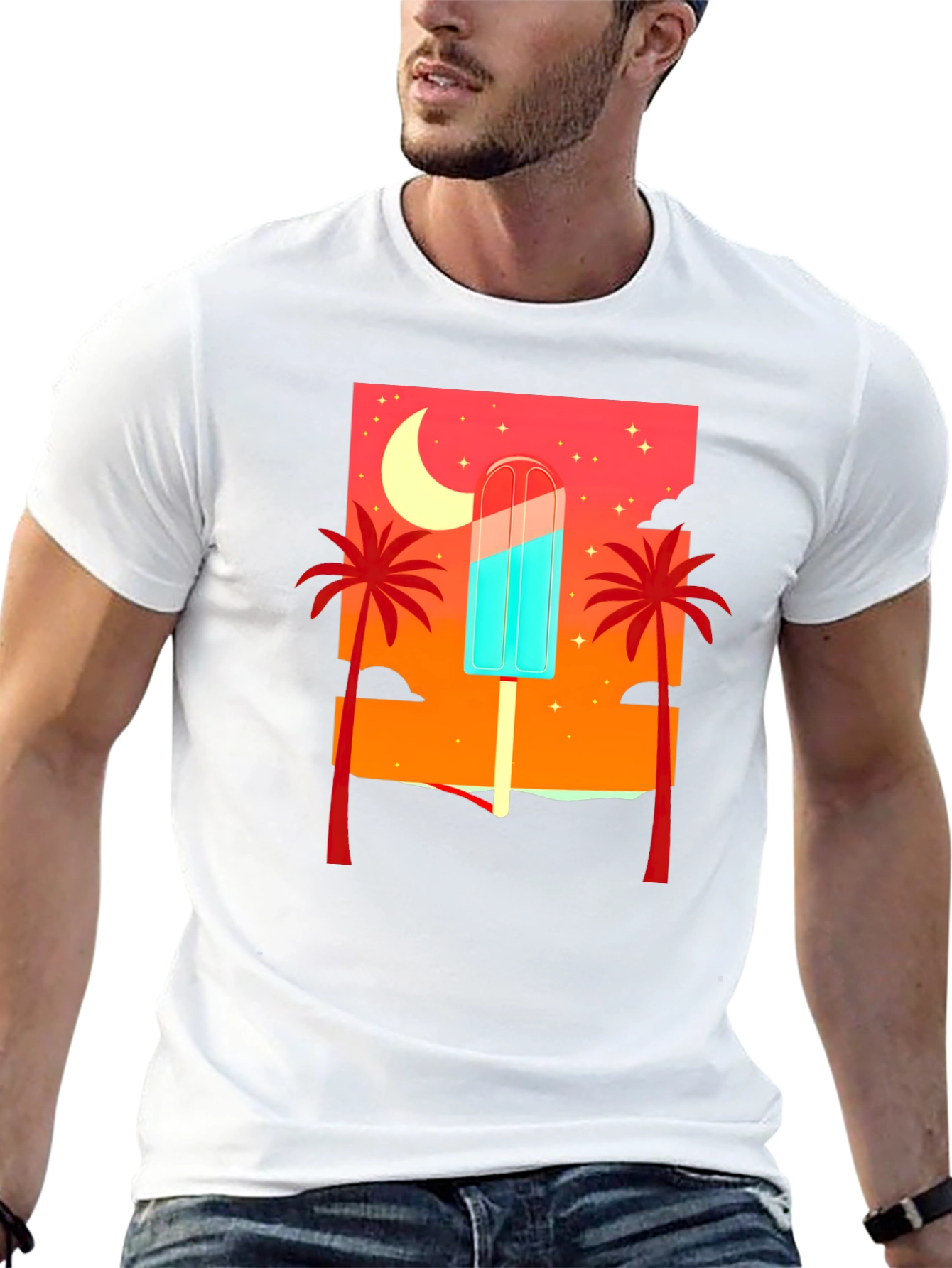 Tropical Popsicle Graphic Tee - Summer Vibes