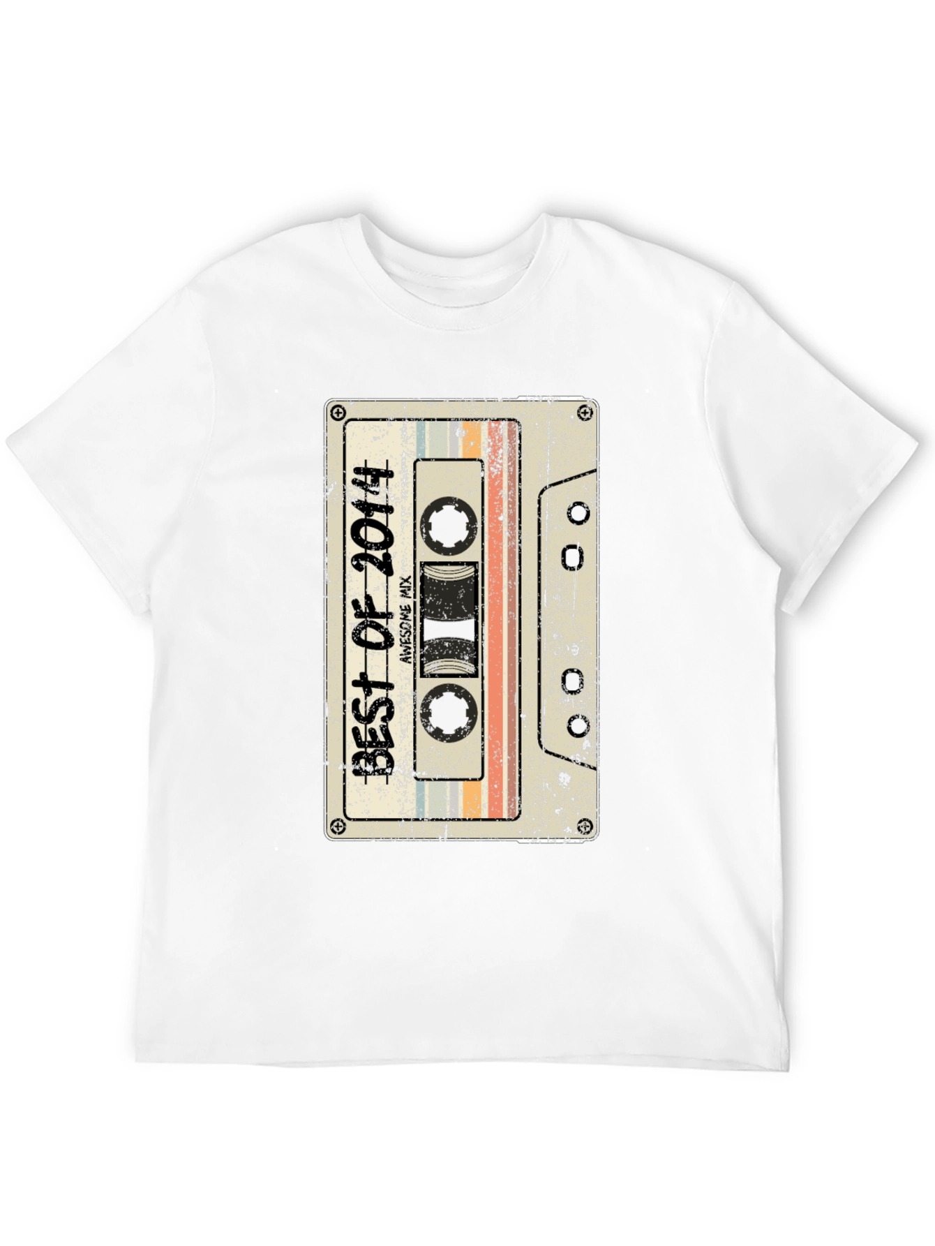Retro Best of 2014 Cassette Tape Graphic Tee
