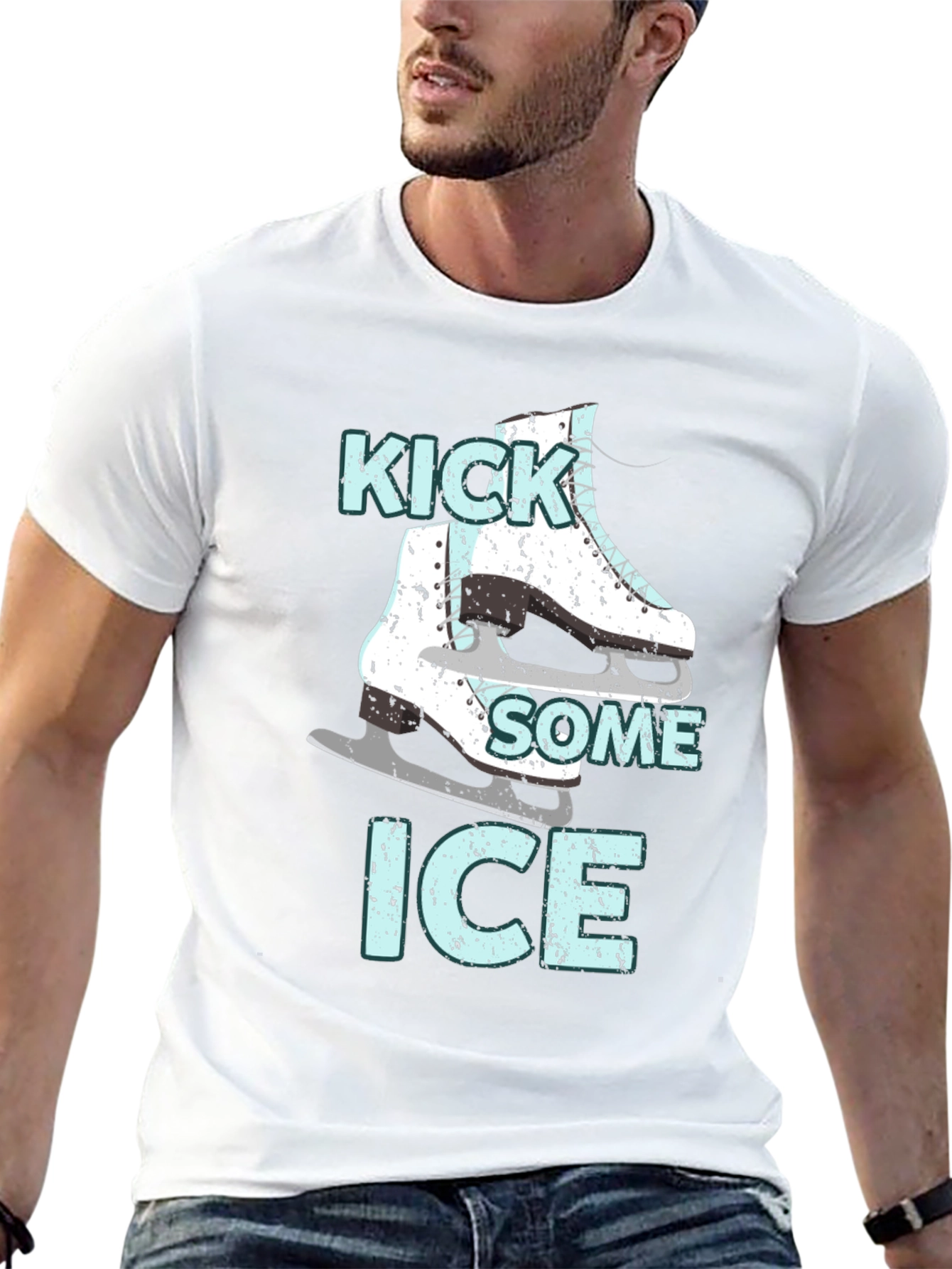 Kick Some Ice T-Shirt Figure Skating Tee