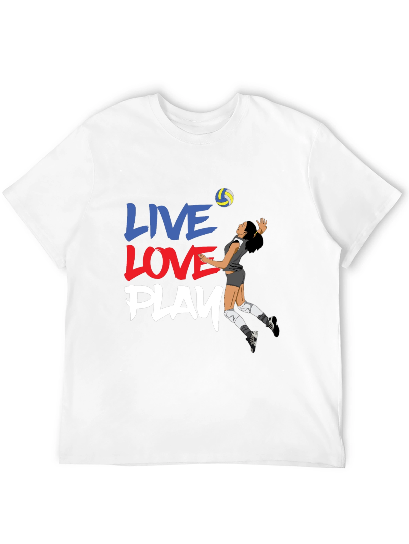 Volleyball Graphic Tee - Live Love Play