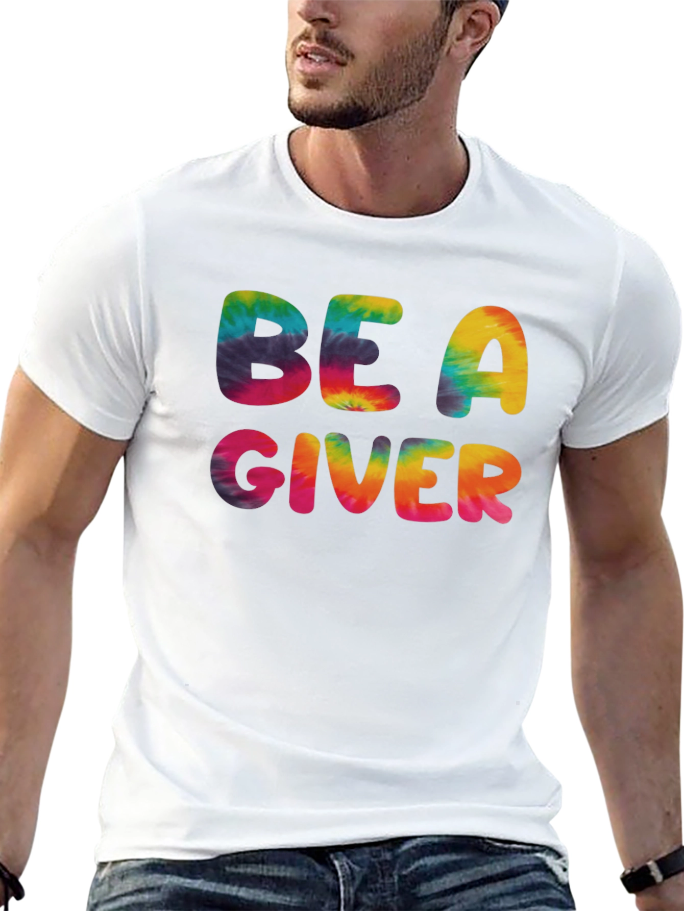 Be A Giver Tie Dye Graphic Tee
