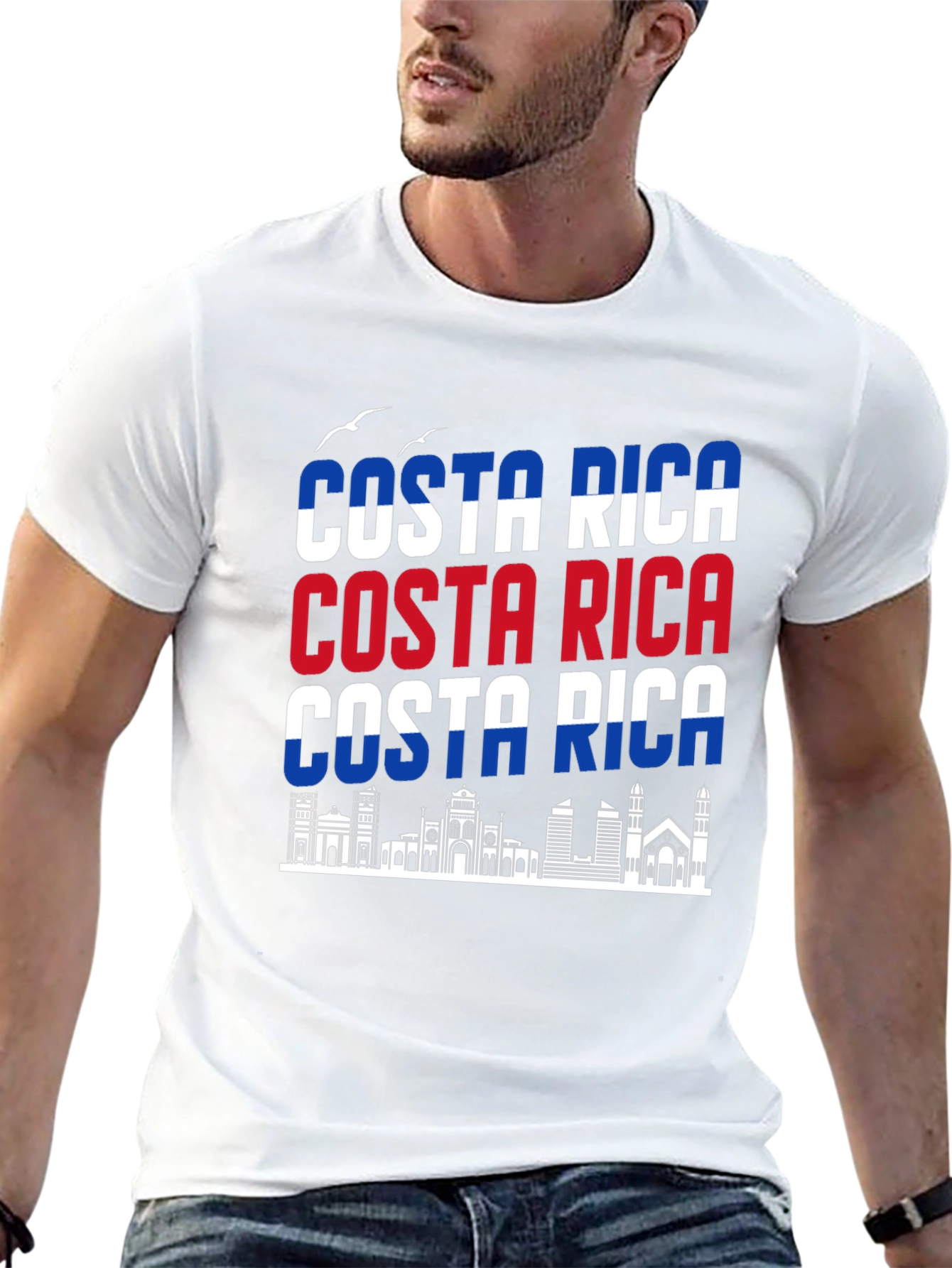 Costa Rica Skyline Graphic Tee