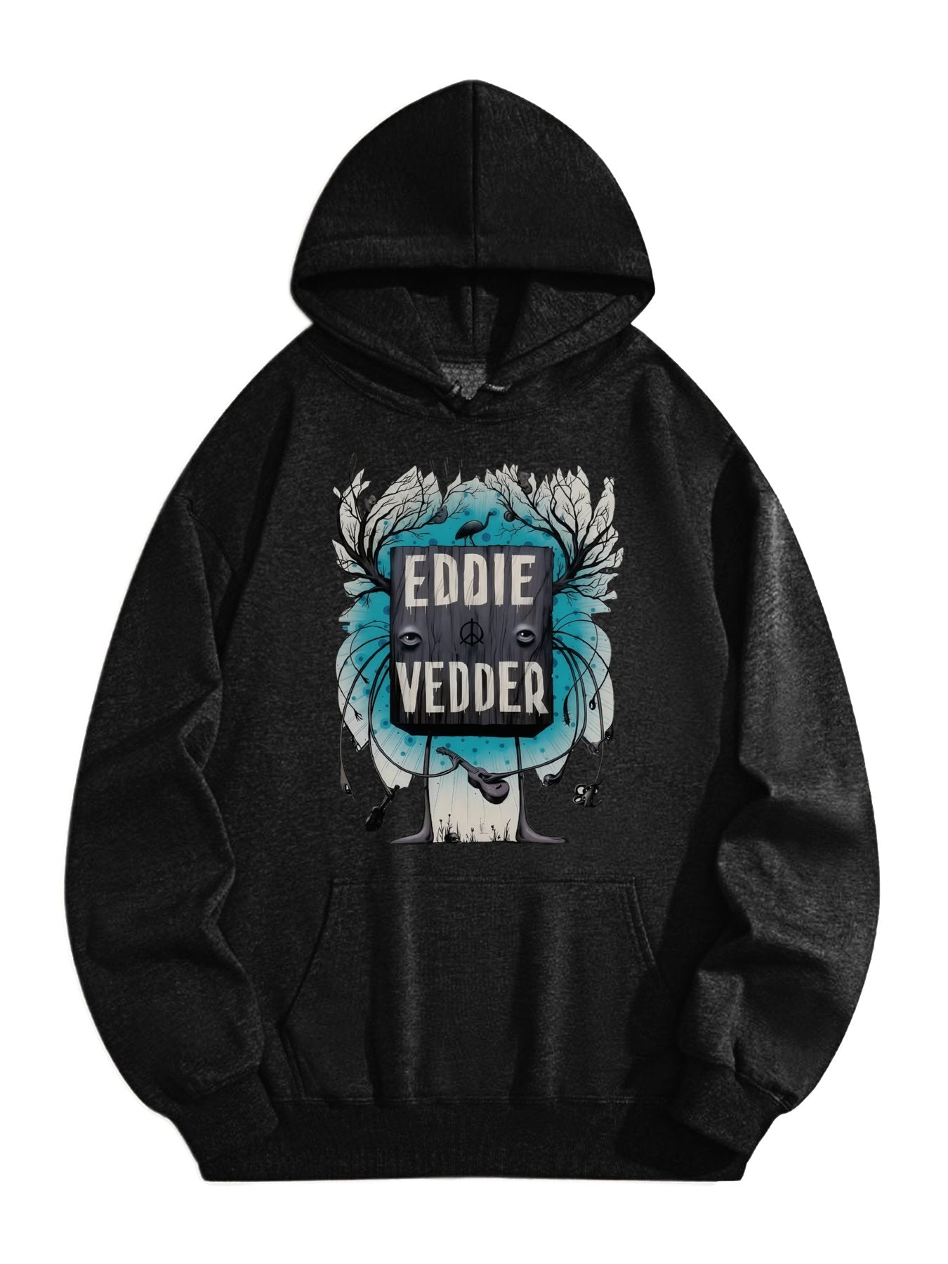 Vintage Rock-Inspired Hoodie – Retro TV Art Graphic Pullover for Men & Women, Music Festival Casual Streetwear
