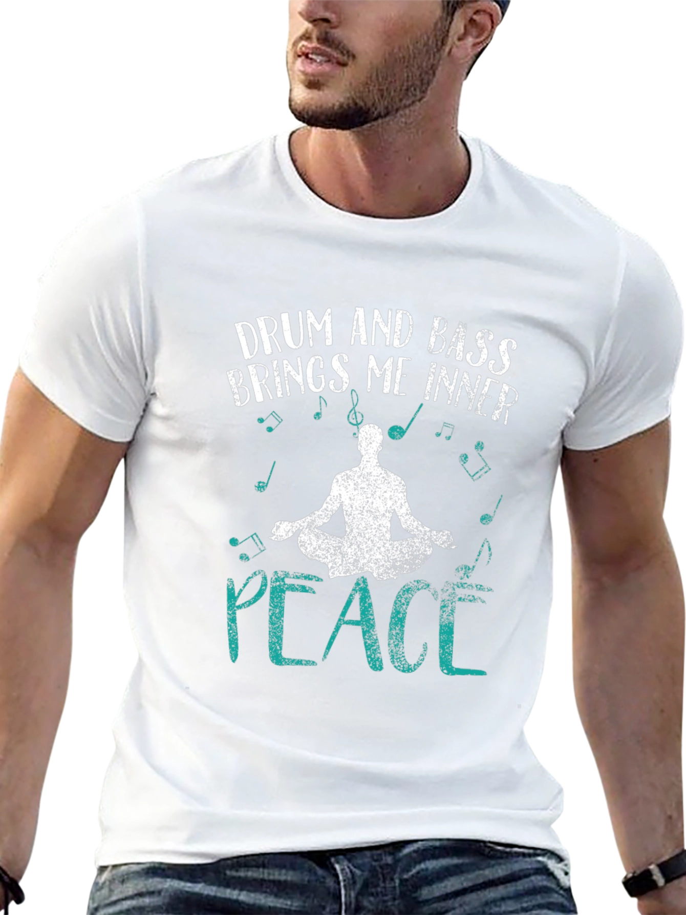 Drum and Bass Inner Peace Graphic T-Shirt