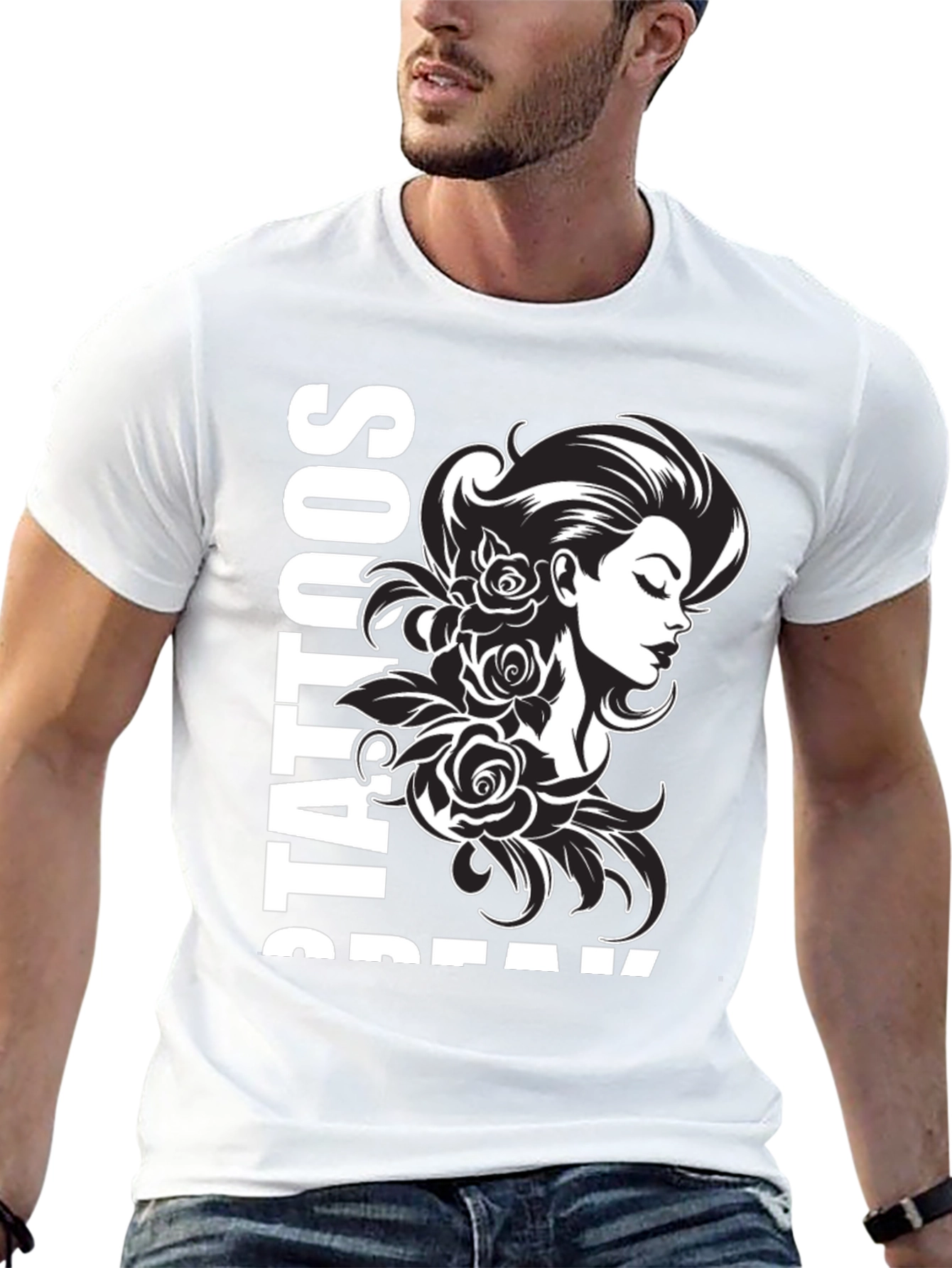 Tattooed Beauty T-Shirt - Black