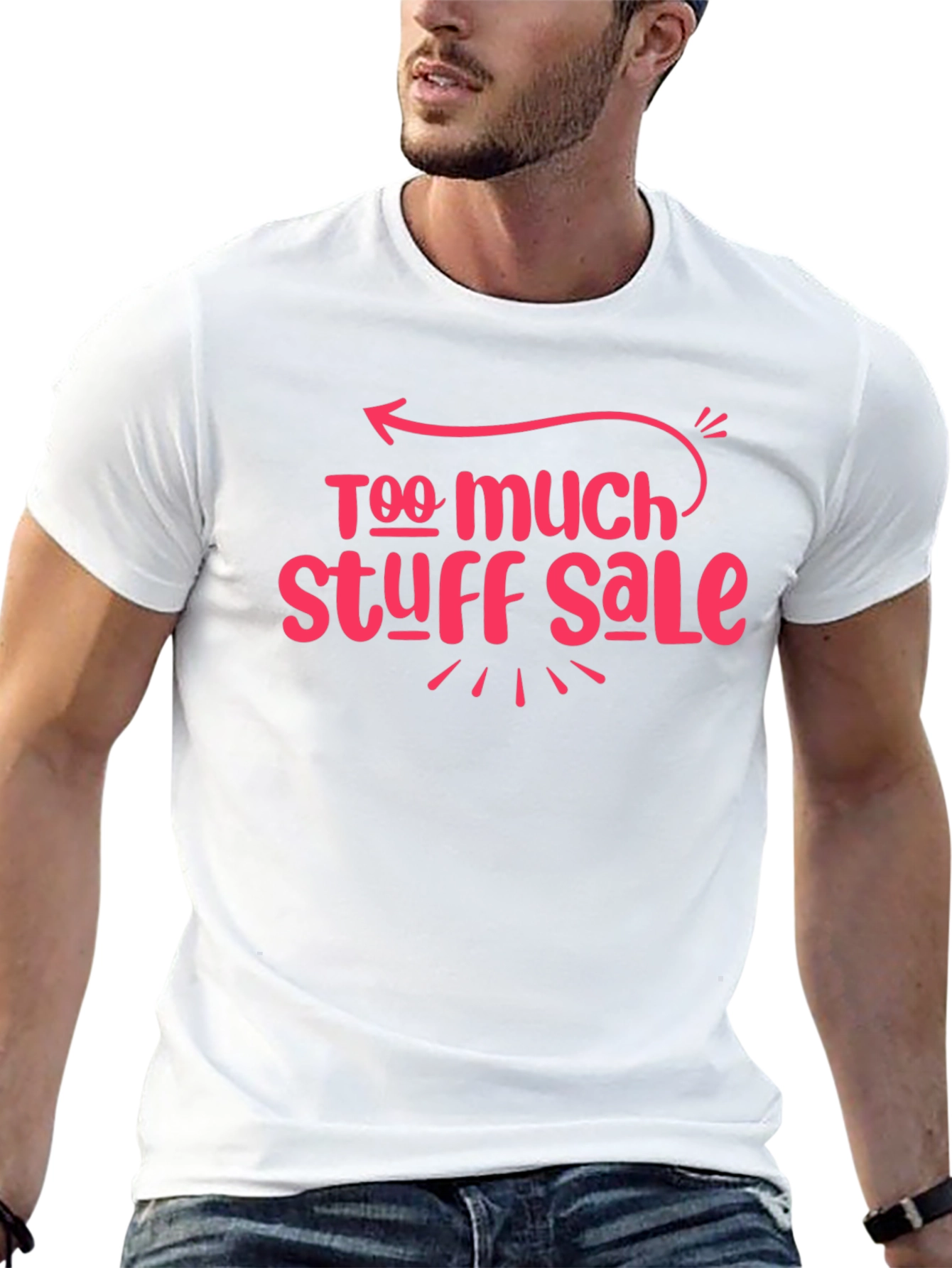 Too Much Stuff Sale Tee - Black