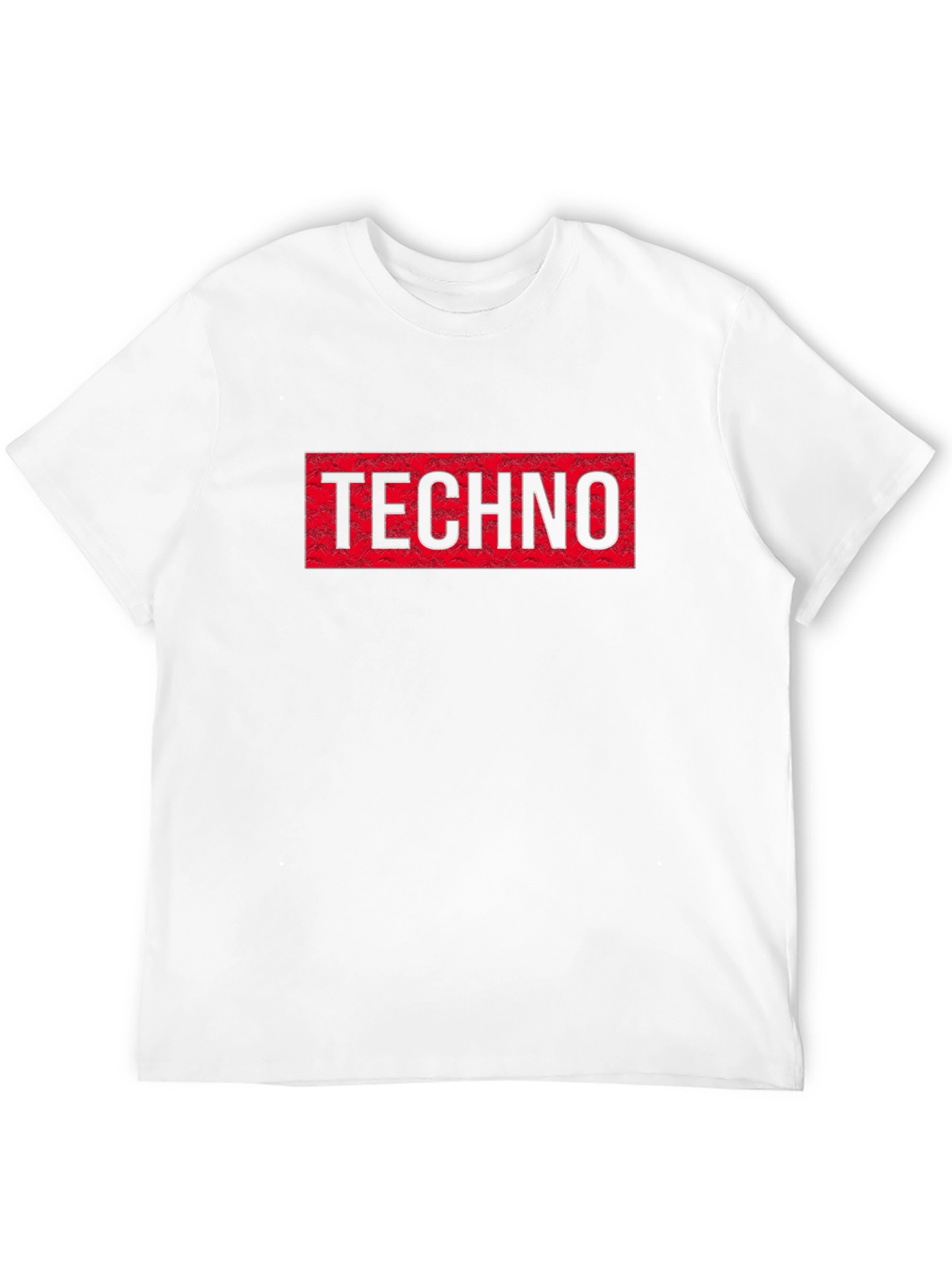Techno T-Shirt: Red Diamond Plate Graphic
