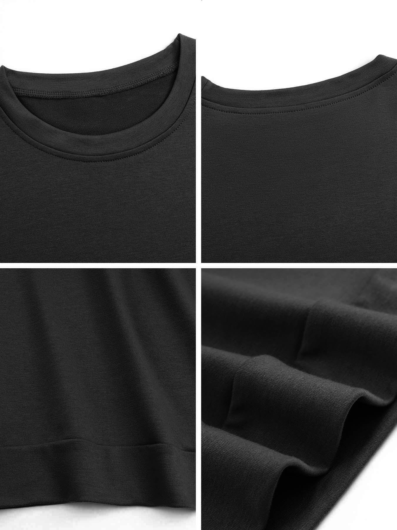 Unisex Rock Music Graphic Sweatshirt – “Rock n’ Roll Spirit” Cartoon Character Print, Black Crewneck Pullover, Streetwear Style Fall Winter Top, Soft Cotton Blend Casual Jumper