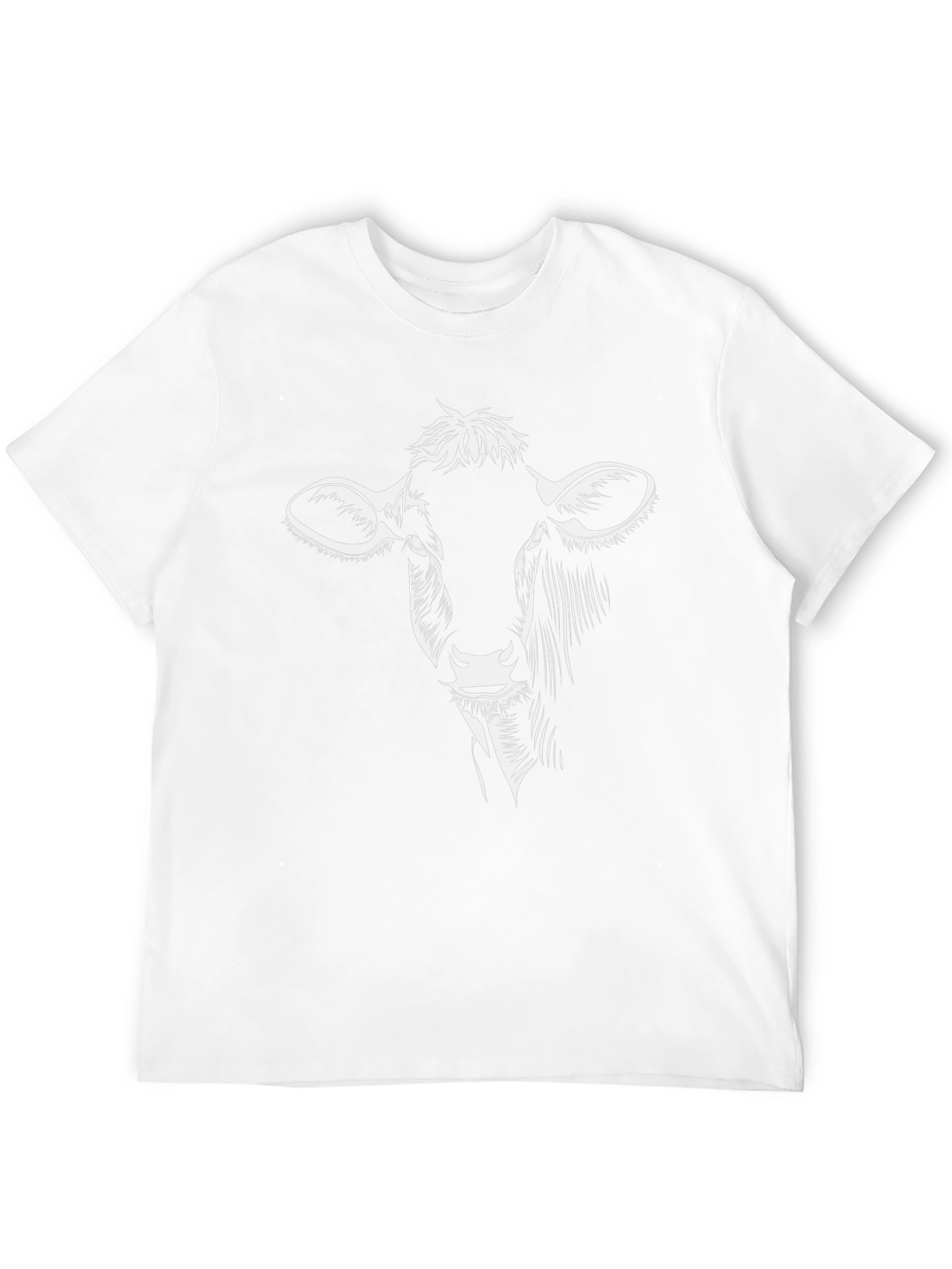 Cow Graphic T-Shirt - Black Cotton Tee