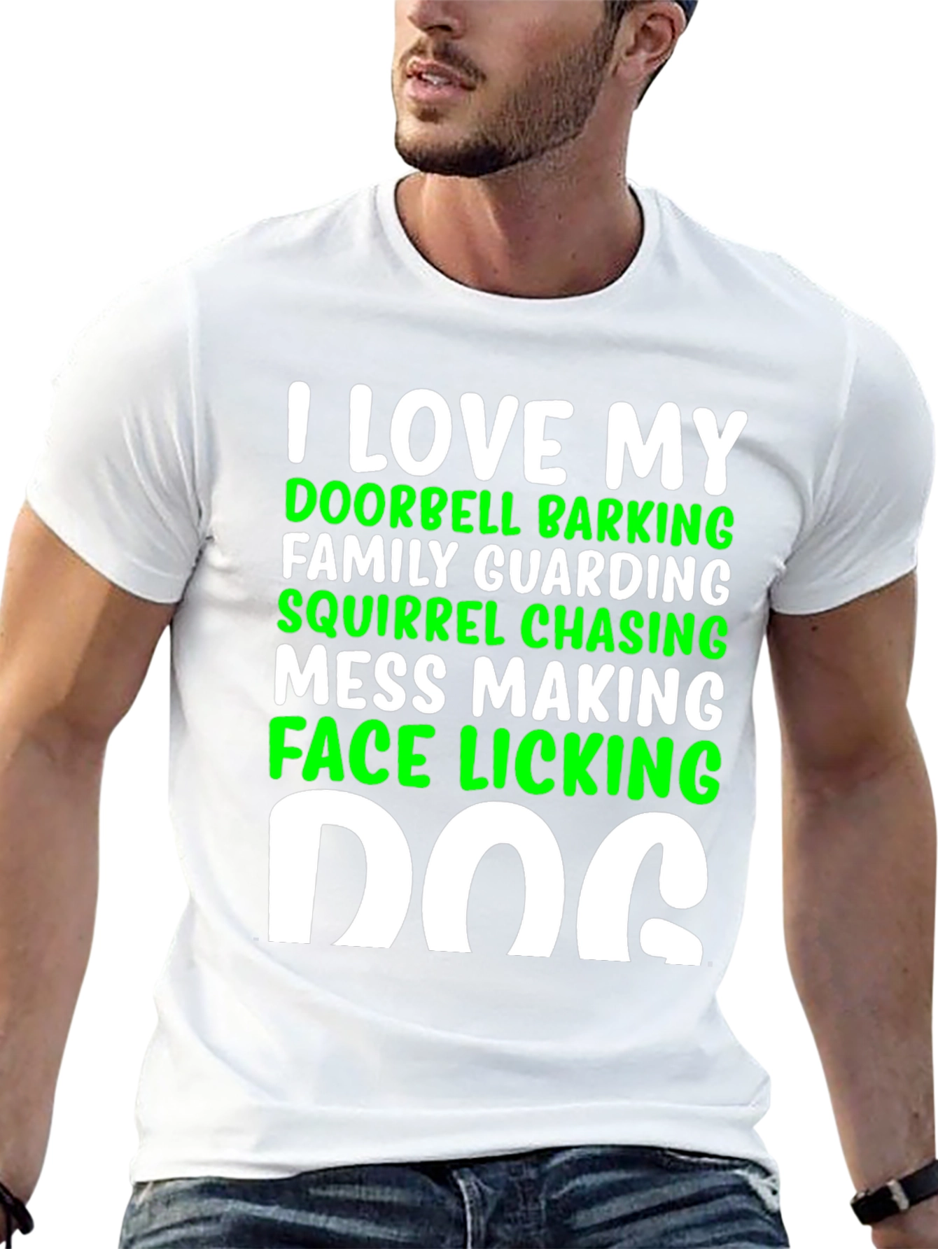 I Love My Dog Tee: Quirky Canine Lover T-Shirt