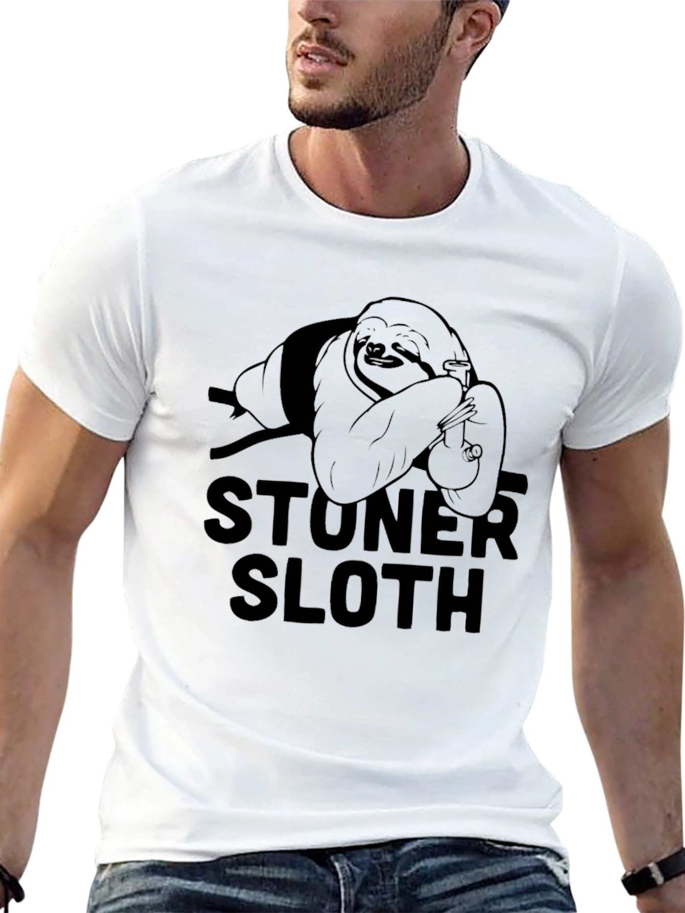 Stoner Sloth T-Shirt - Relaxed Fit Graphic Tee