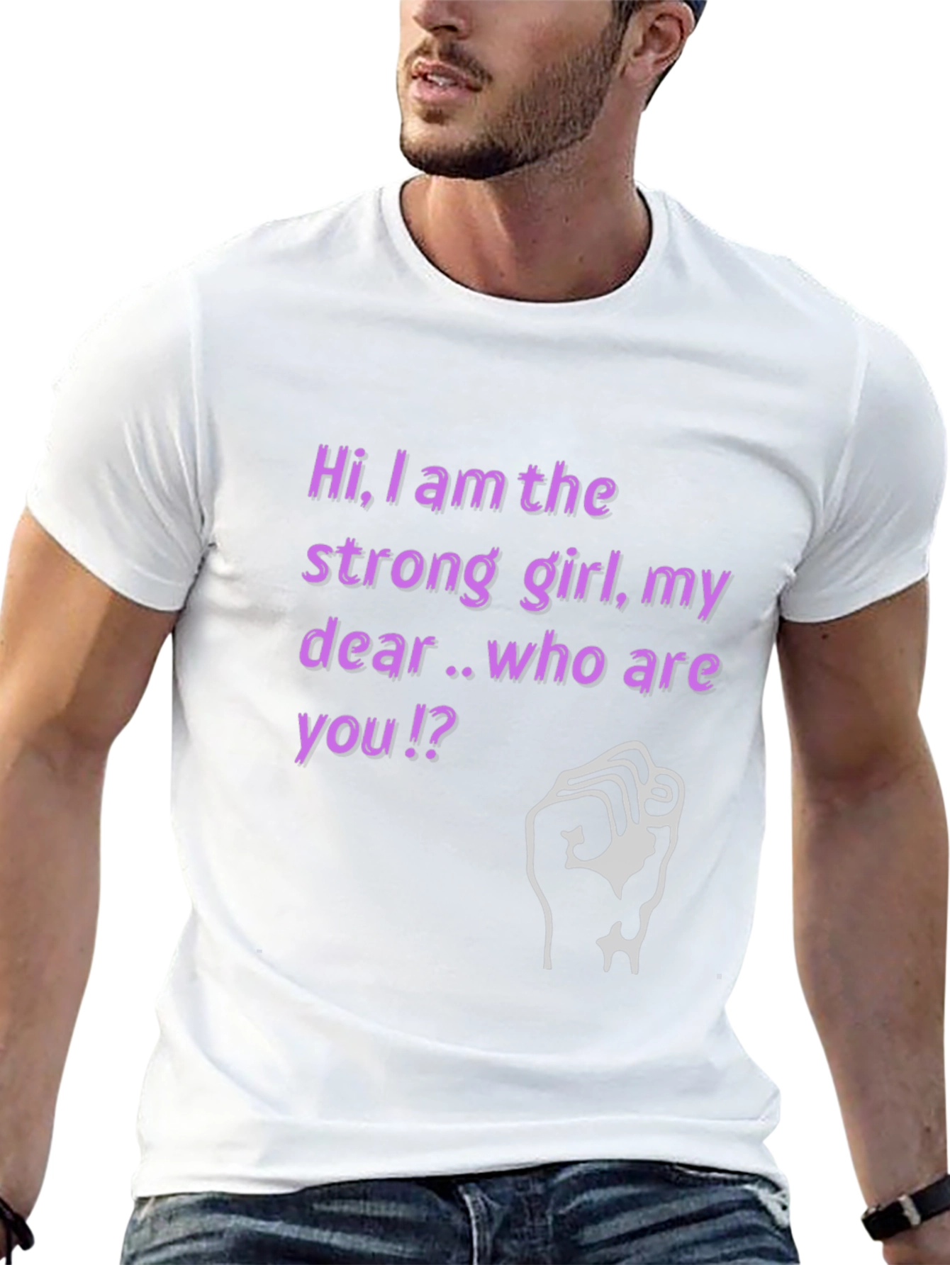 Strong Girl Graphic Tee - Empowering Womens T-Shirt