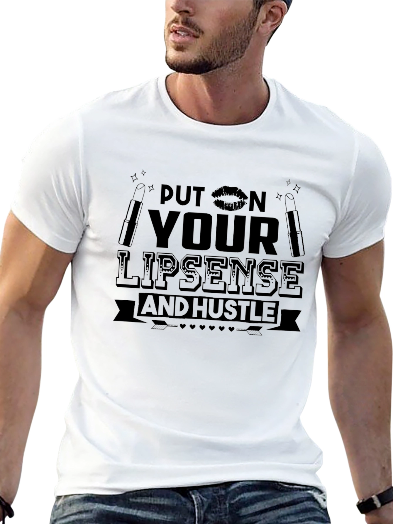 Put on Your Lipsense and Hustle Graphic Tee