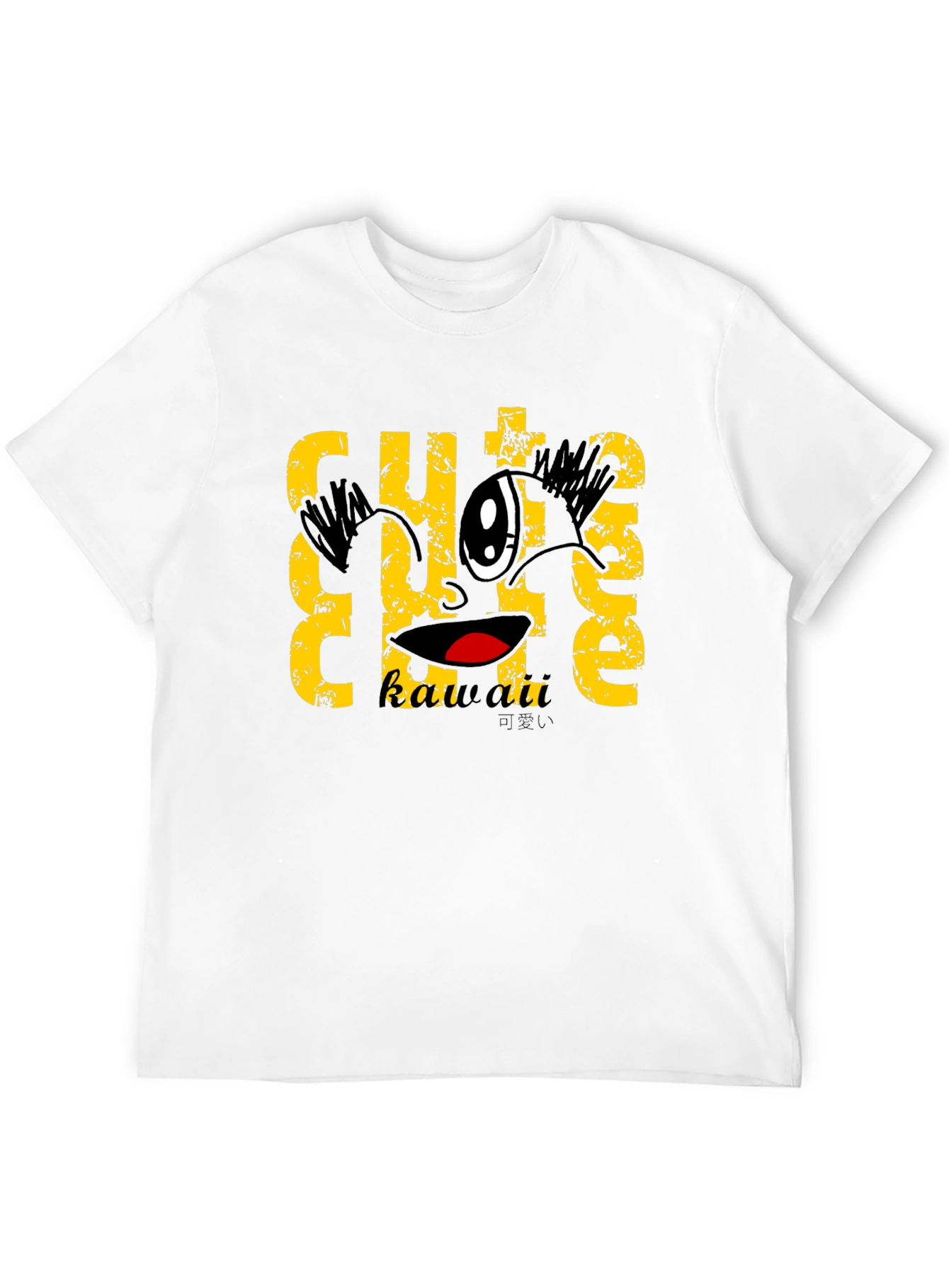 Cute Kawaii Black T-Shirt