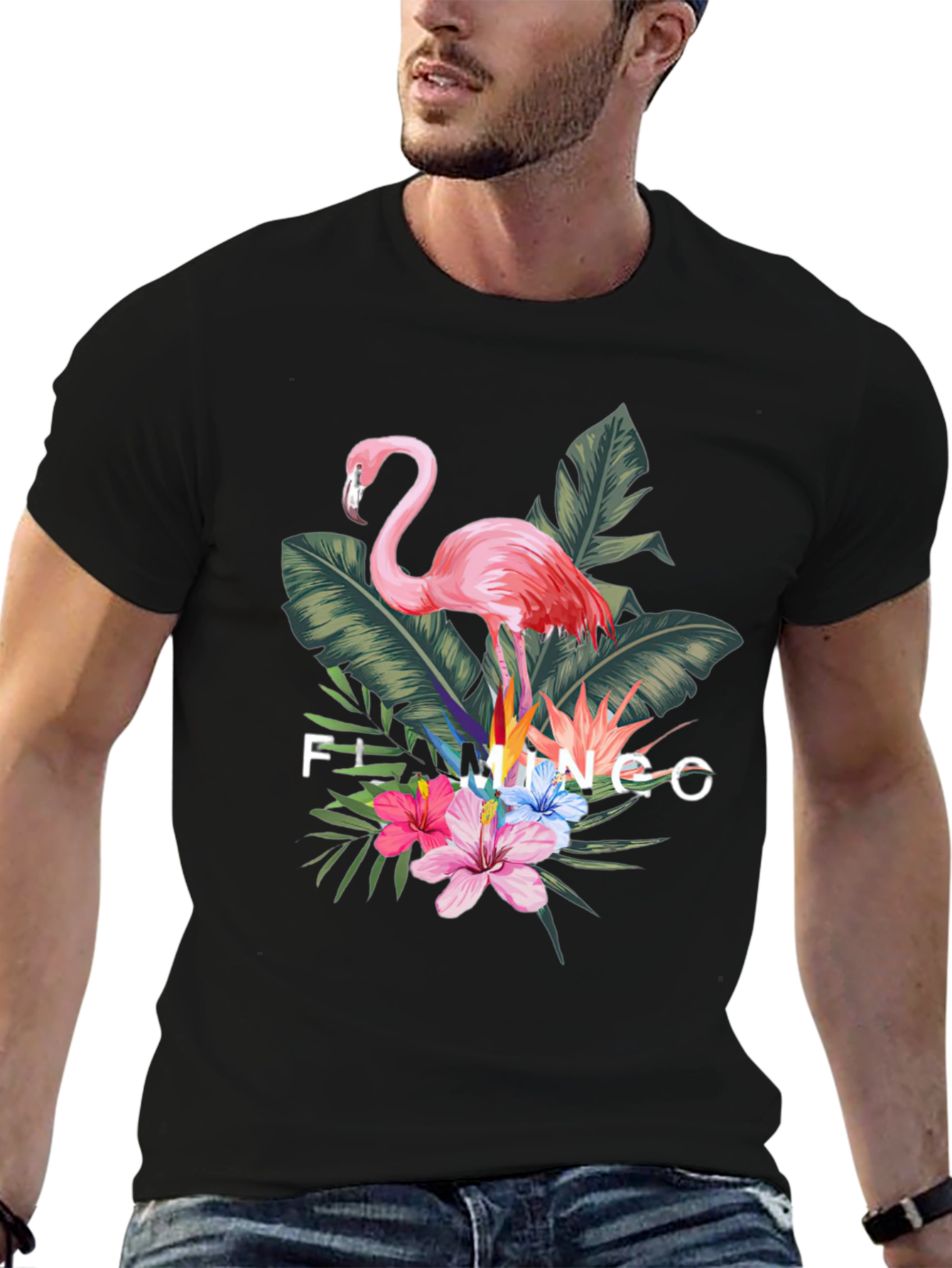 Tropical Flamingo Graphic Tee