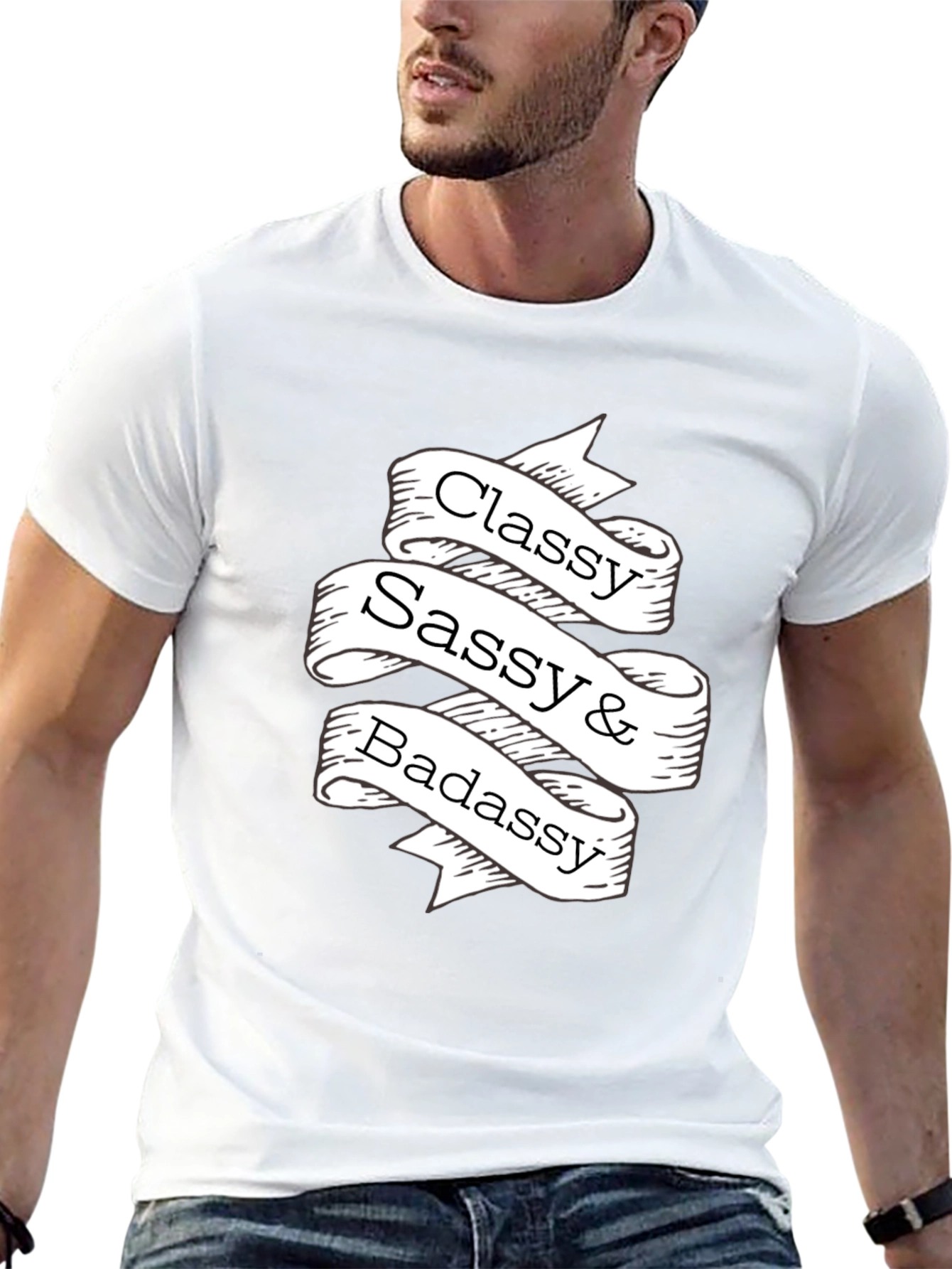 Classy Sassy Badassy Graphic Tee - Black