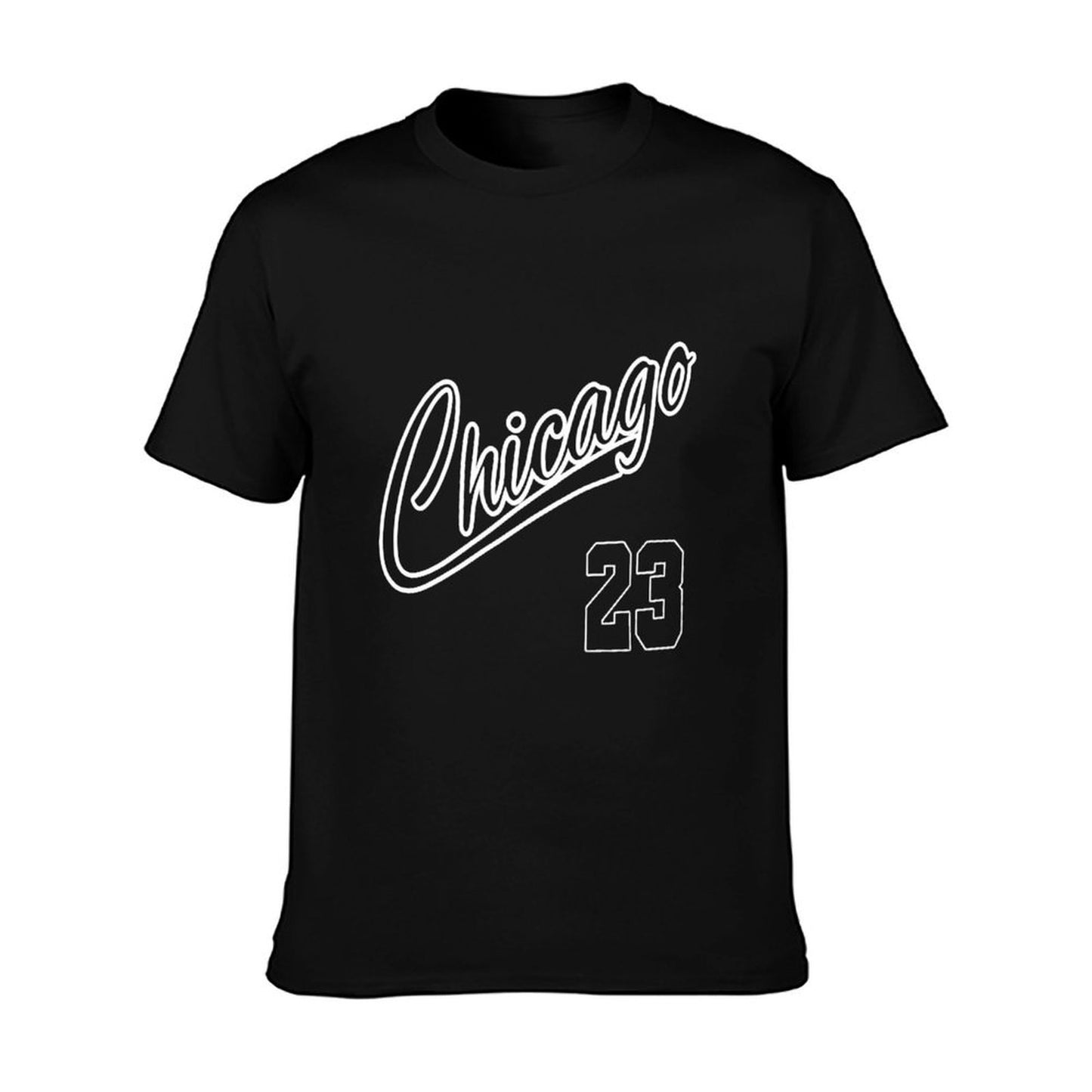 Unisex 100% Cotton Short Sleeve T-Shirt – Chicago 23 Graphic Tee – Casual Streetwear Summer Top for Men and Women