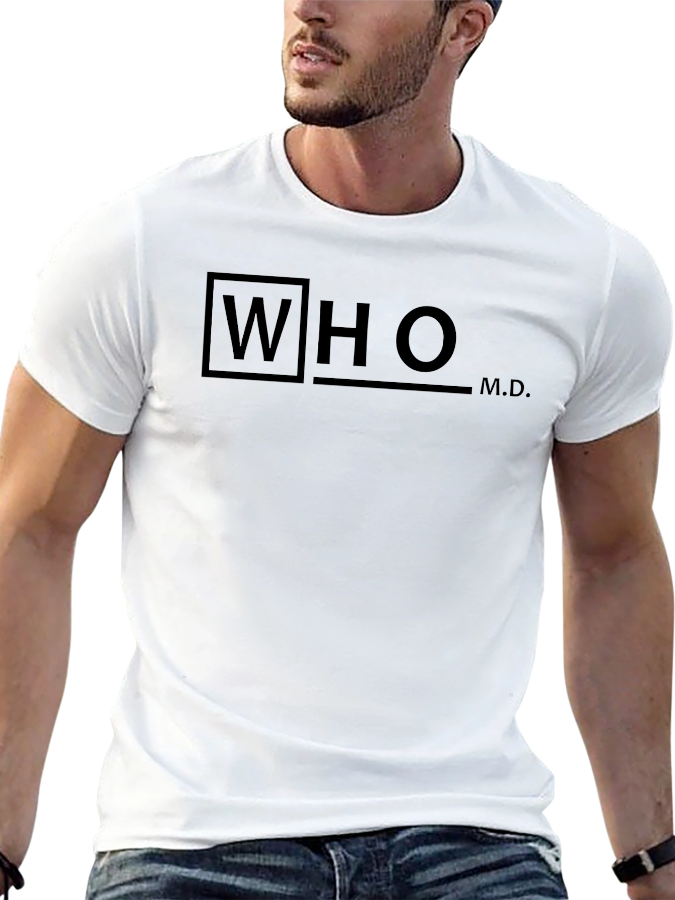 WHO M.D. Graphic Tee - Black T-Shirt