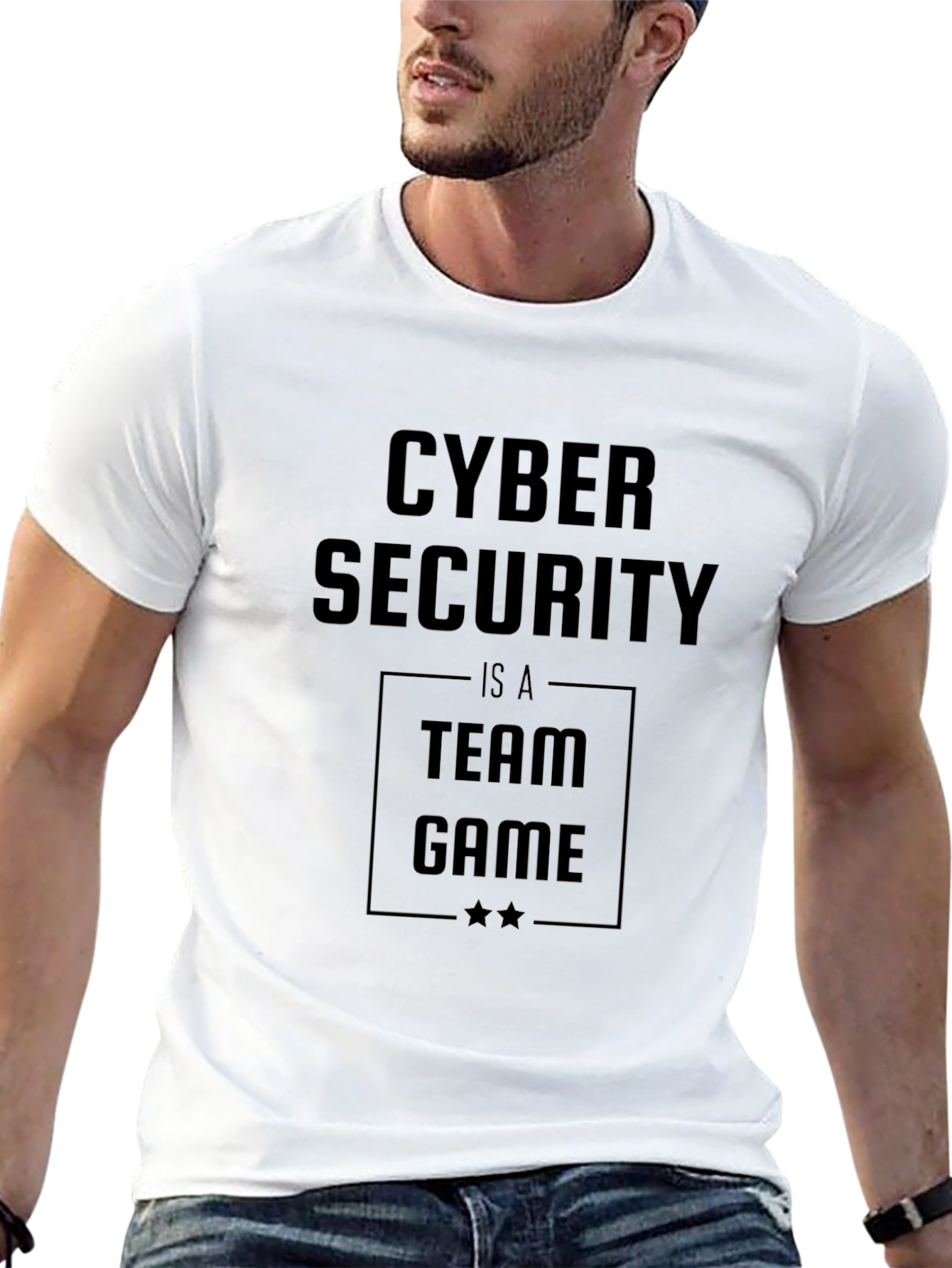 Cyber Security Team Game T-Shirt - Black