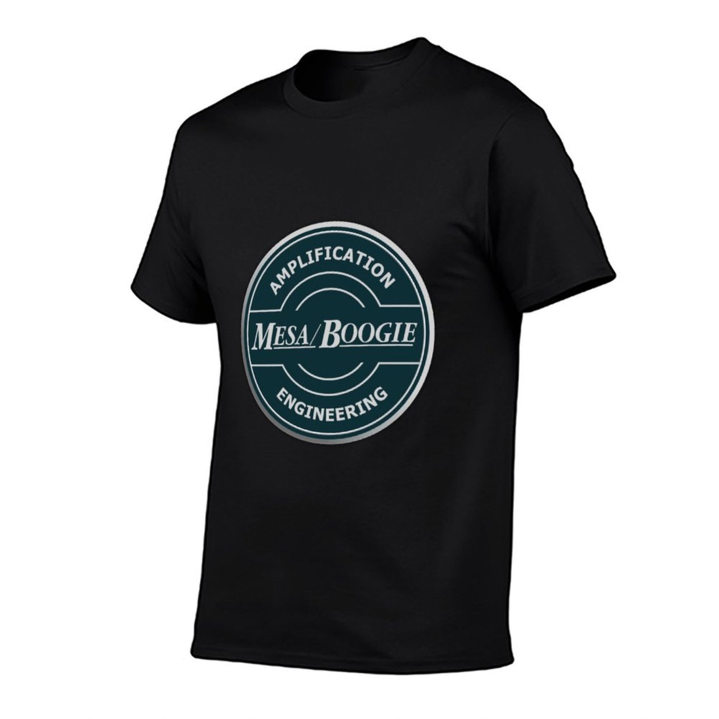 Unisex Cotton Short Sleeve T-Shirt – Mesa Boogie Amplification Graphic Tee – Casual Music-Inspired Streetwear for Men and Women