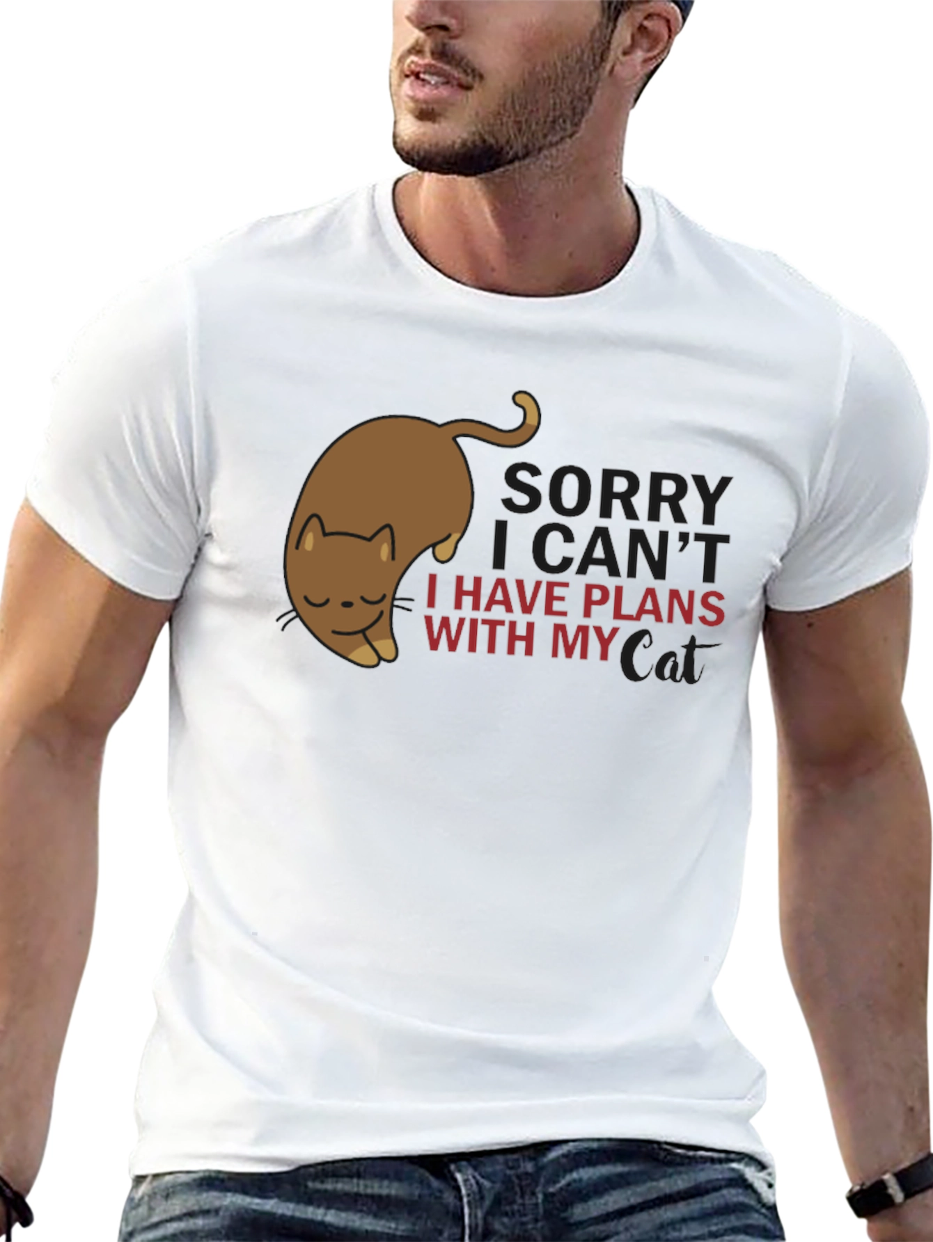 Sorry I have Plans With My Cat T-Shirt