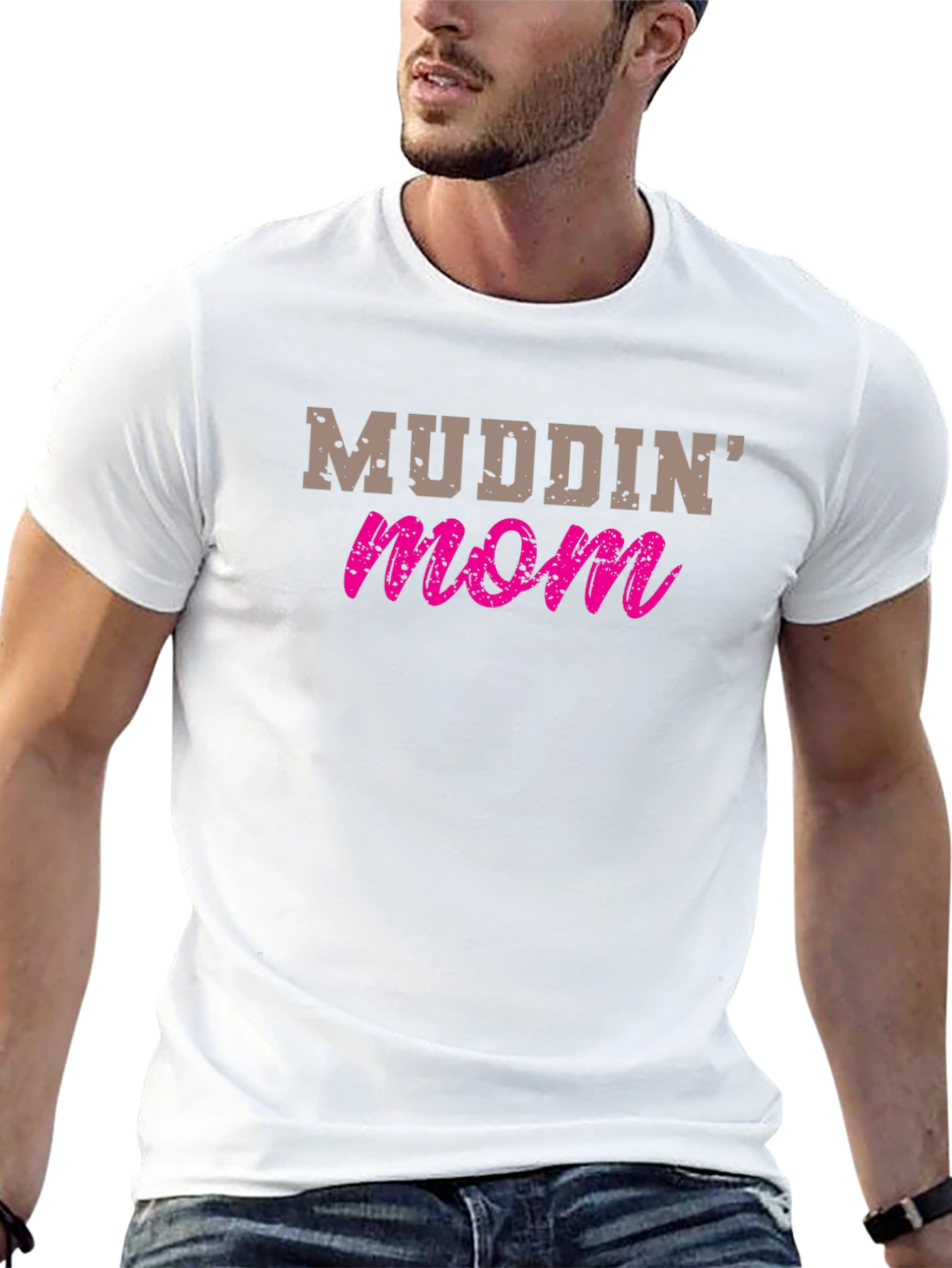 Mudding Mom Graphic T-Shirt - Black