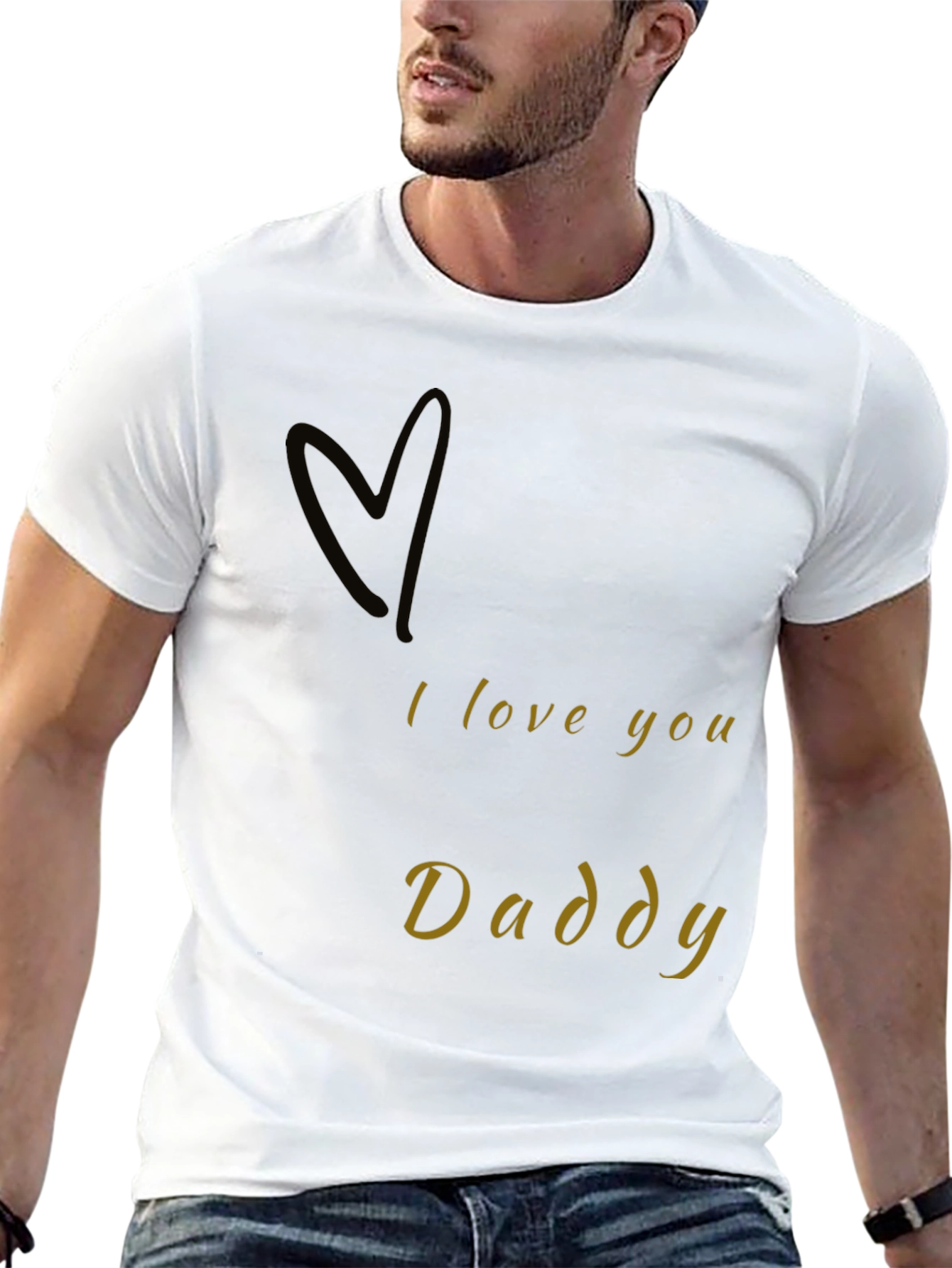 I Love You Daddy Black T-Shirt
