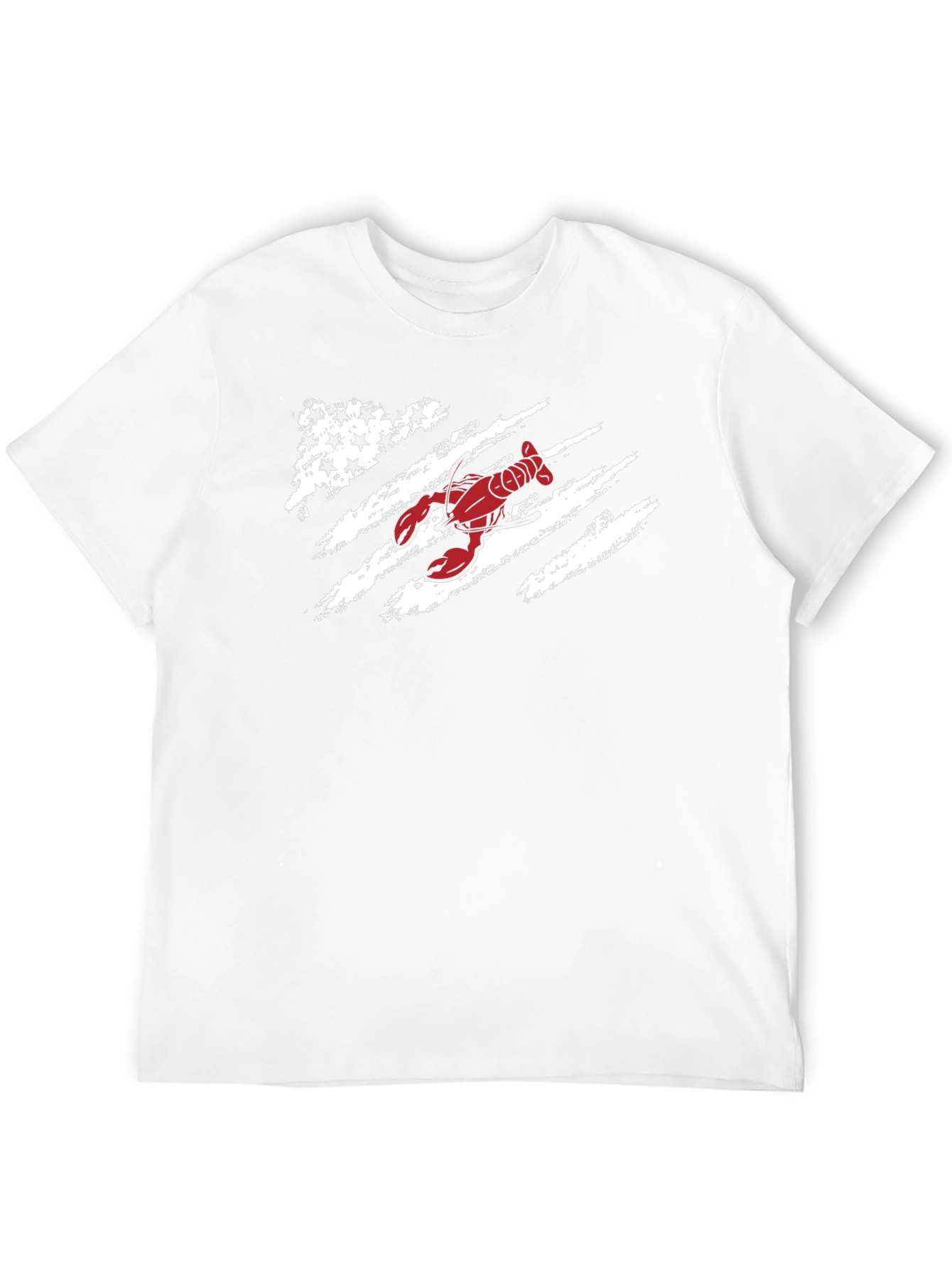 Lobster Flag Graphic Tee - Patriotic Seafood Shirt