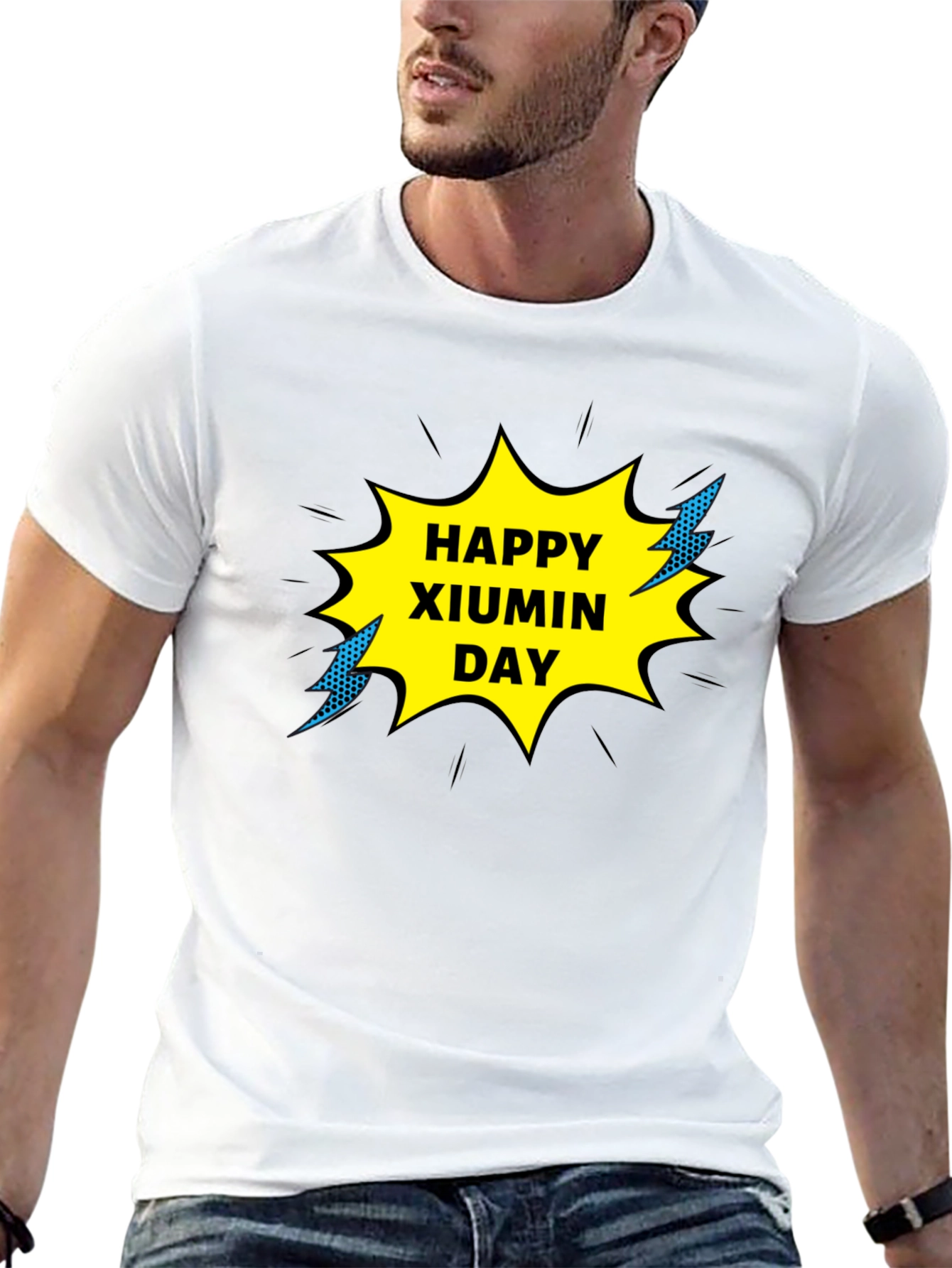 Happy Xiumin Day Black T-Shirt