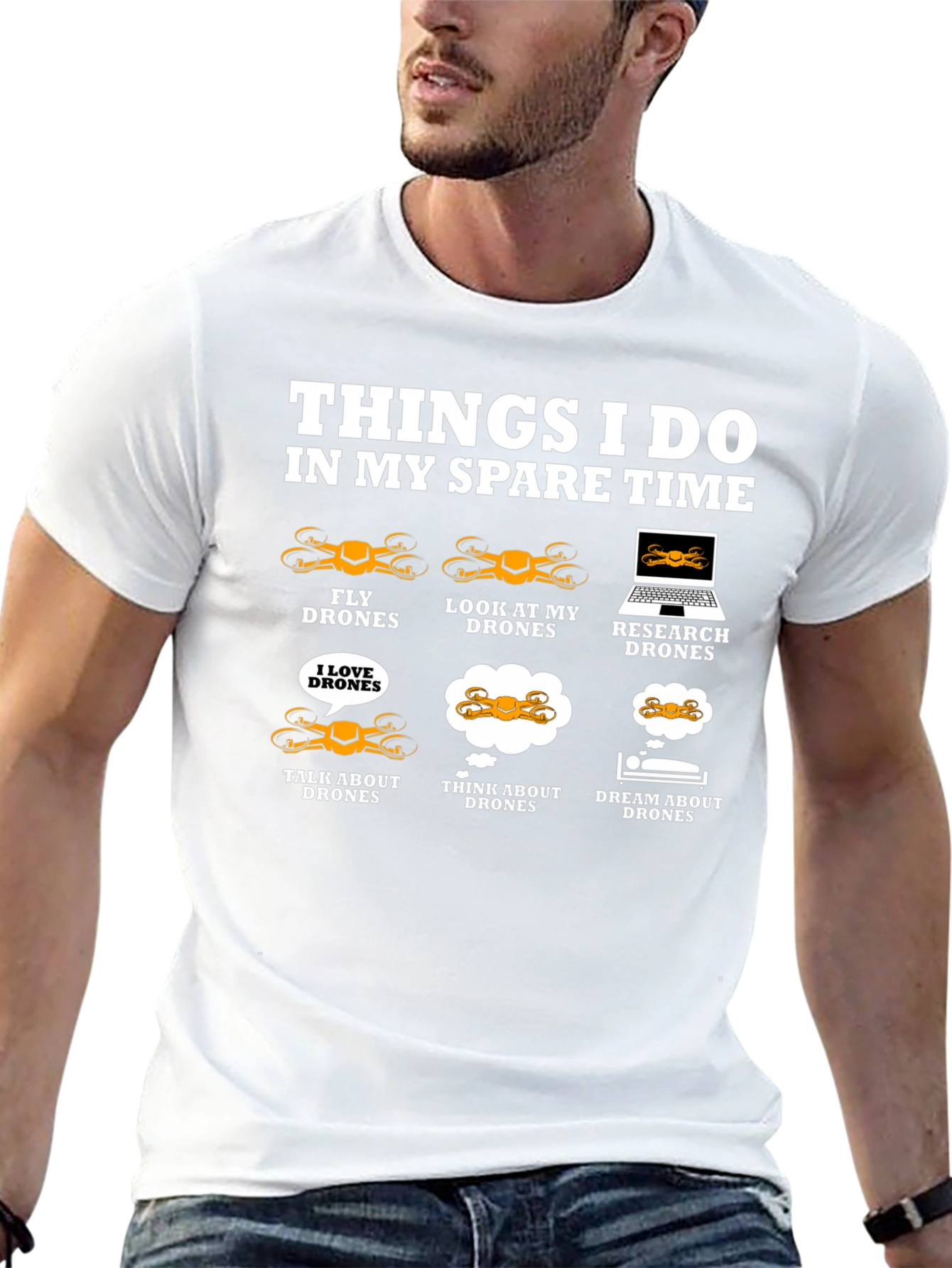 Drone Enthusiast T-Shirt: Spare Time Drone Activities