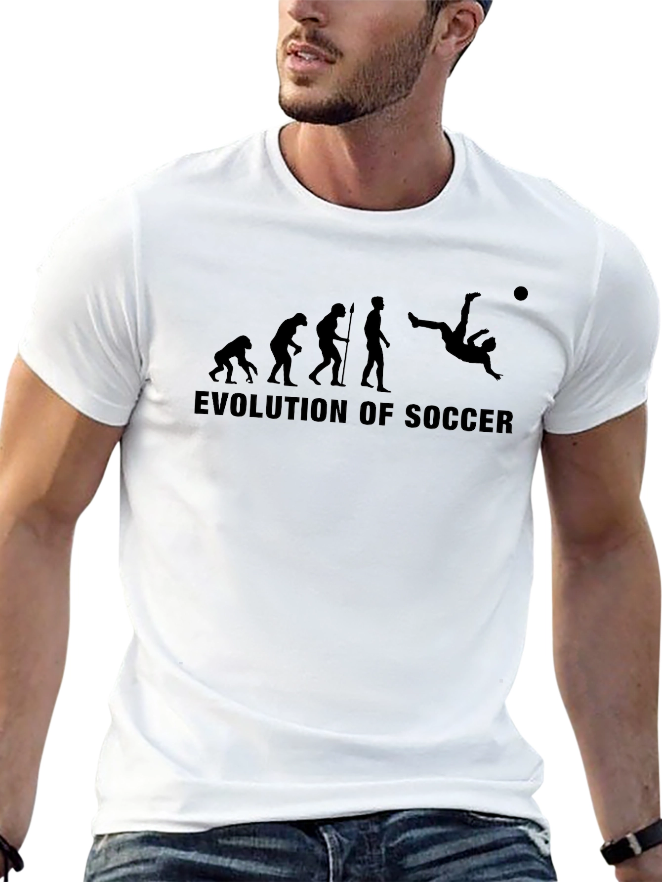 Evolution of Soccer Black T-Shirt