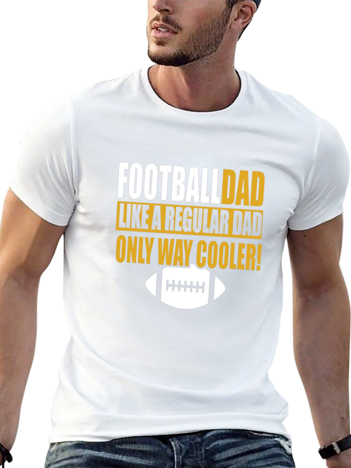 Football Dad T-Shirt - Cooler Than Regular Dads!