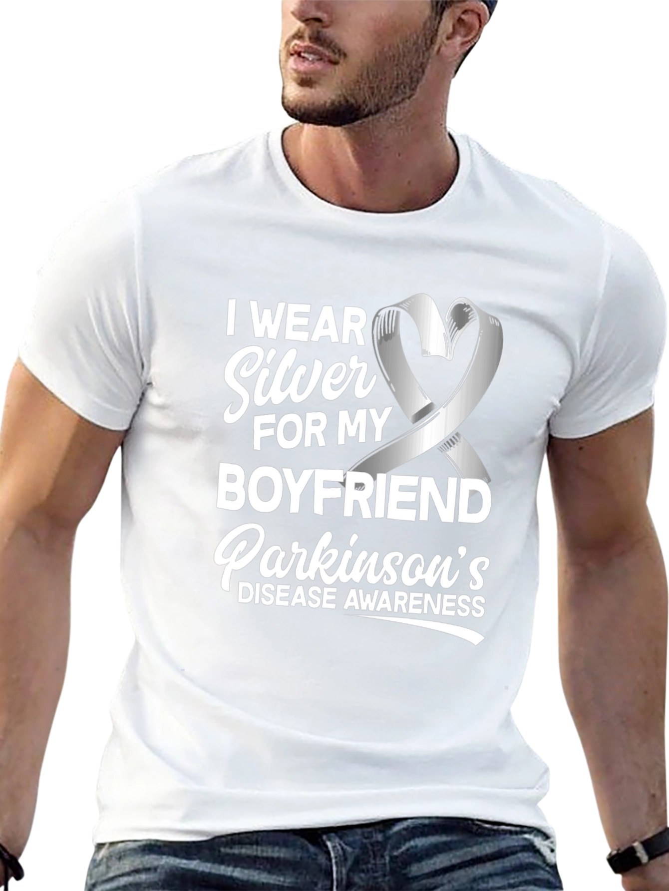Parkinsons Awareness T-Shirt - I Wear Silver