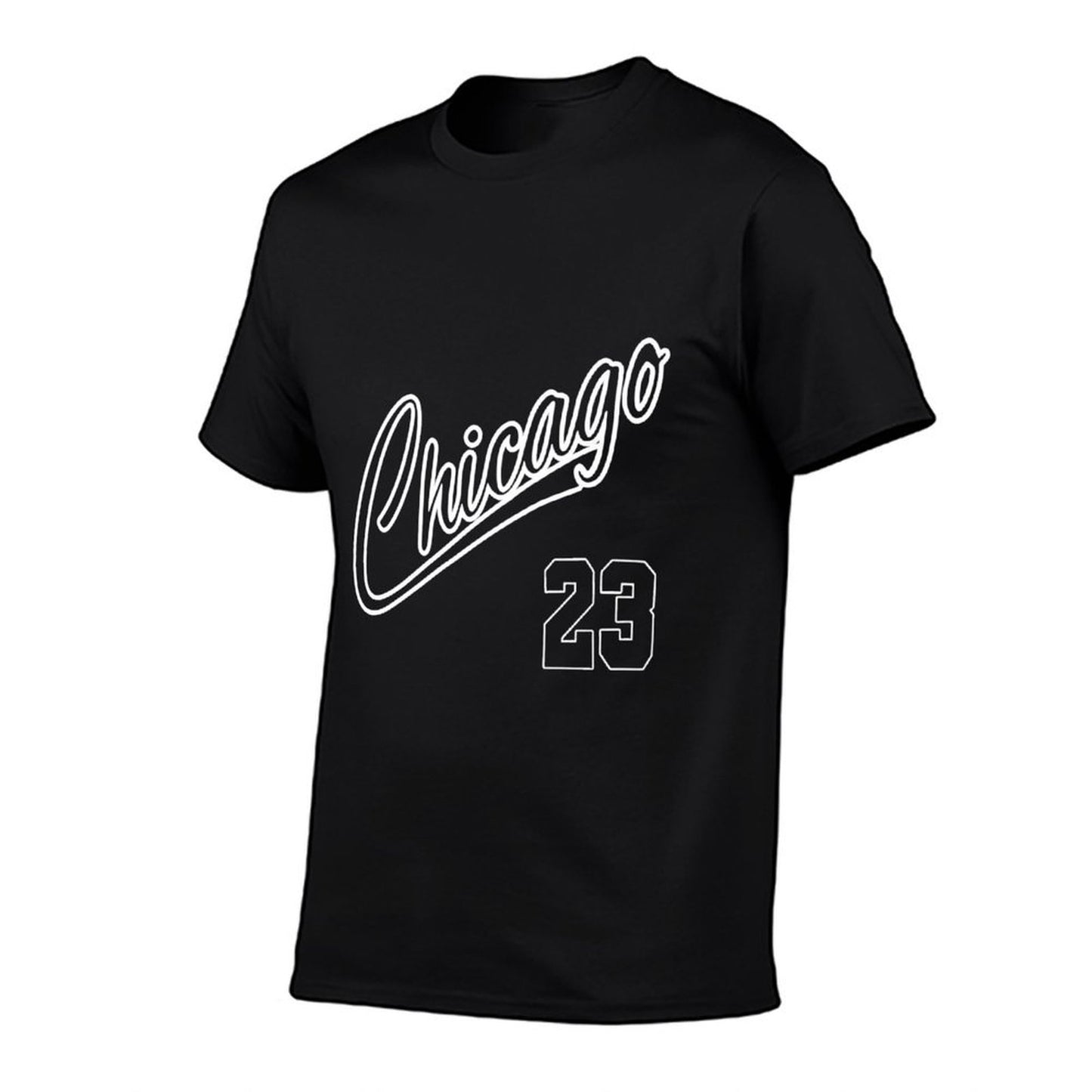 Unisex 100% Cotton Short Sleeve T-Shirt – Chicago 23 Graphic Tee – Casual Streetwear Summer Top for Men and Women