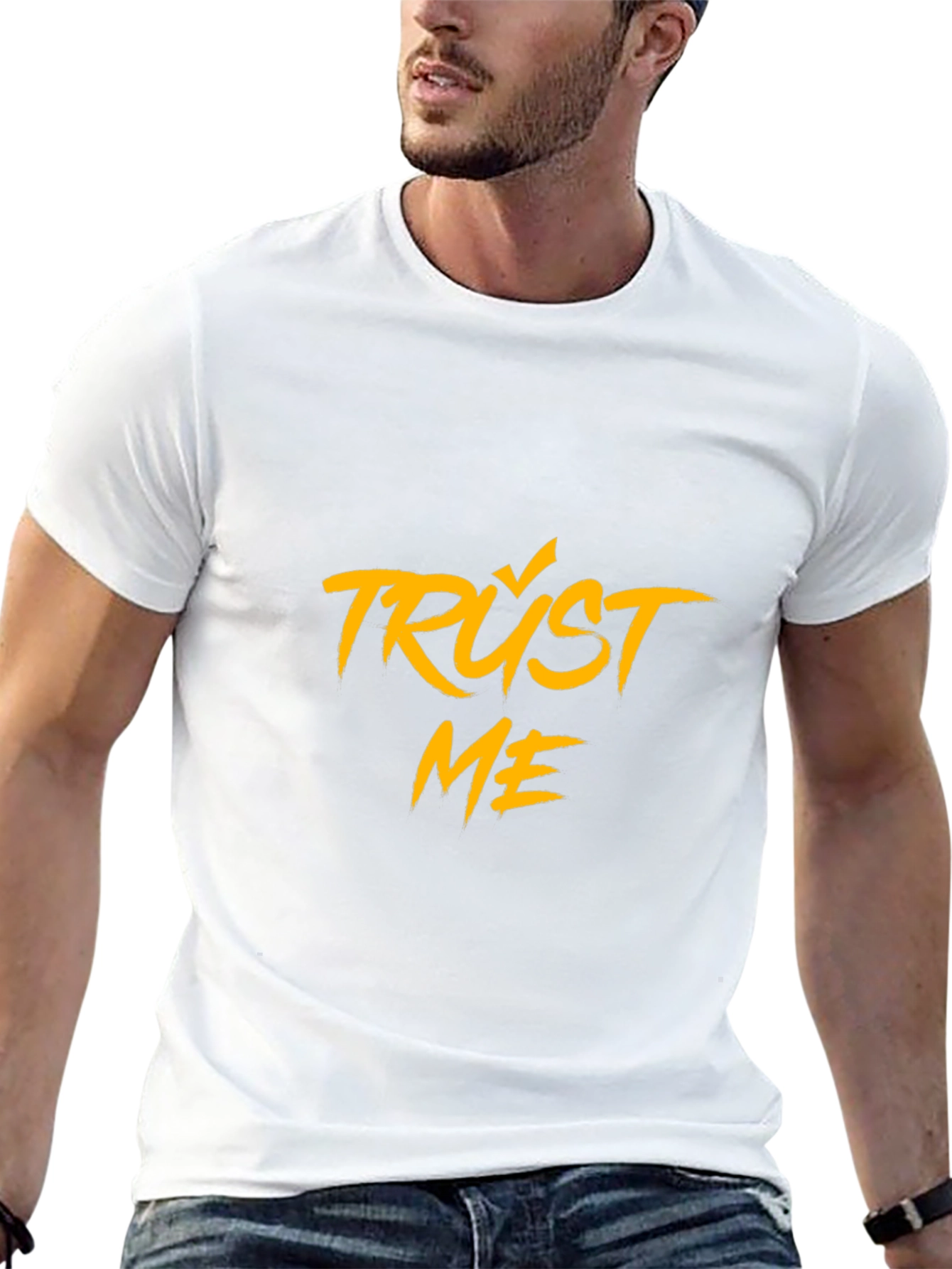 Trust Me Graphic Tee - Stylish Black T-Shirt