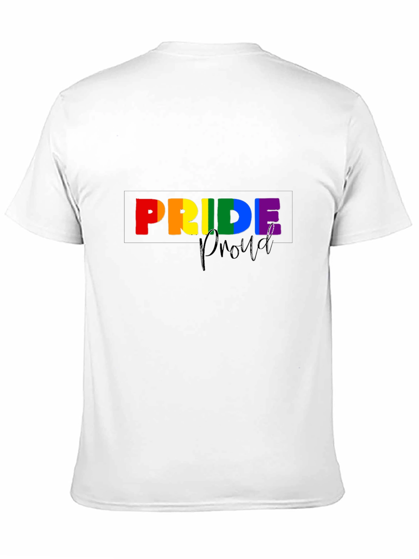 Pride Proud Graphic Tee - Black