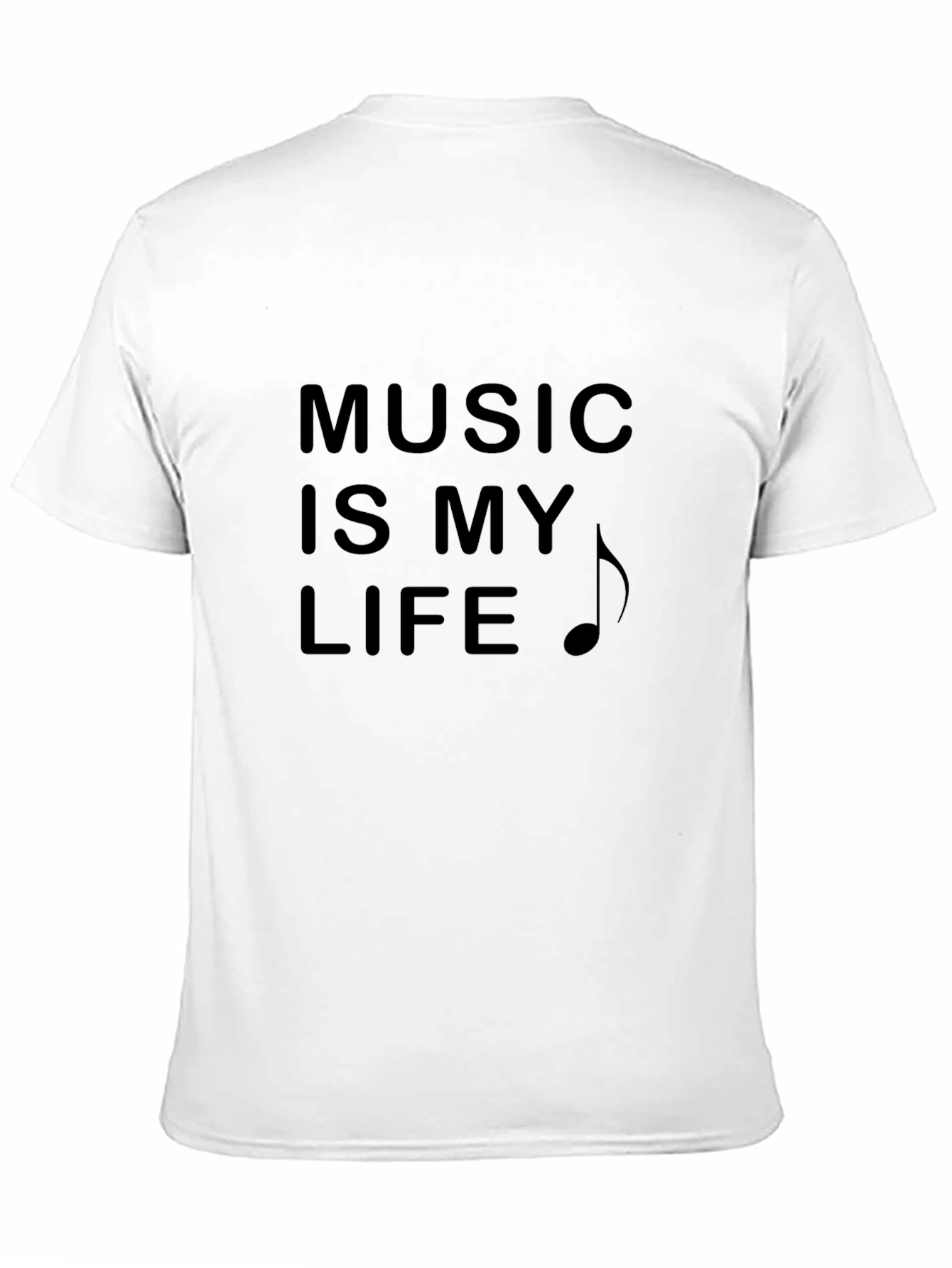 Music is My Life Black T-Shirt