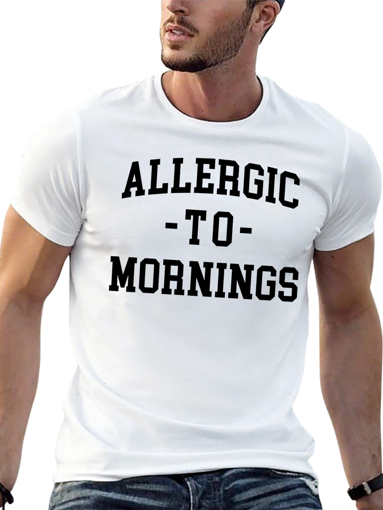 Allergic To Mornings Graphic Tee