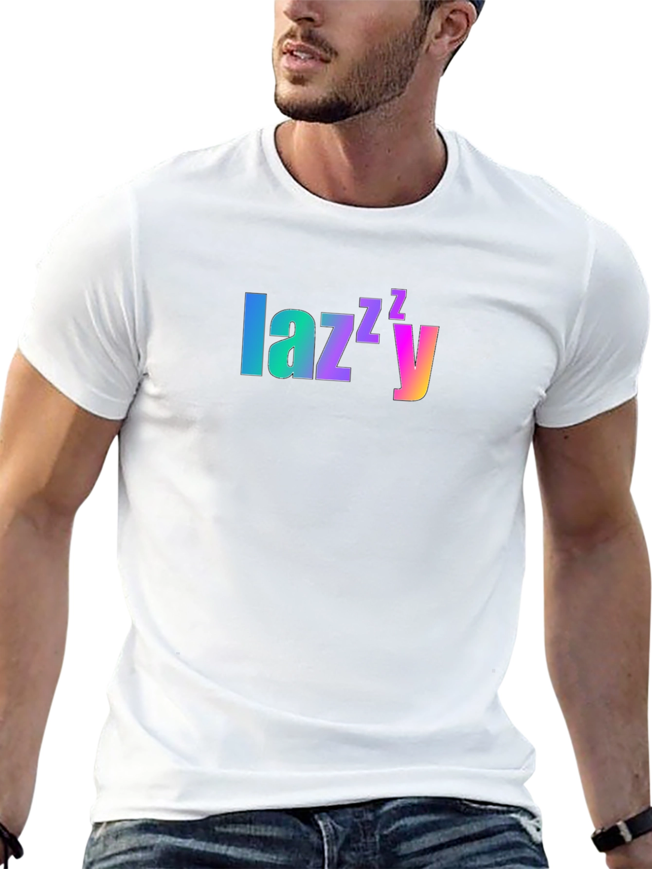 Lazy Rainbow Gradient T-Shirt - Relaxed Fit