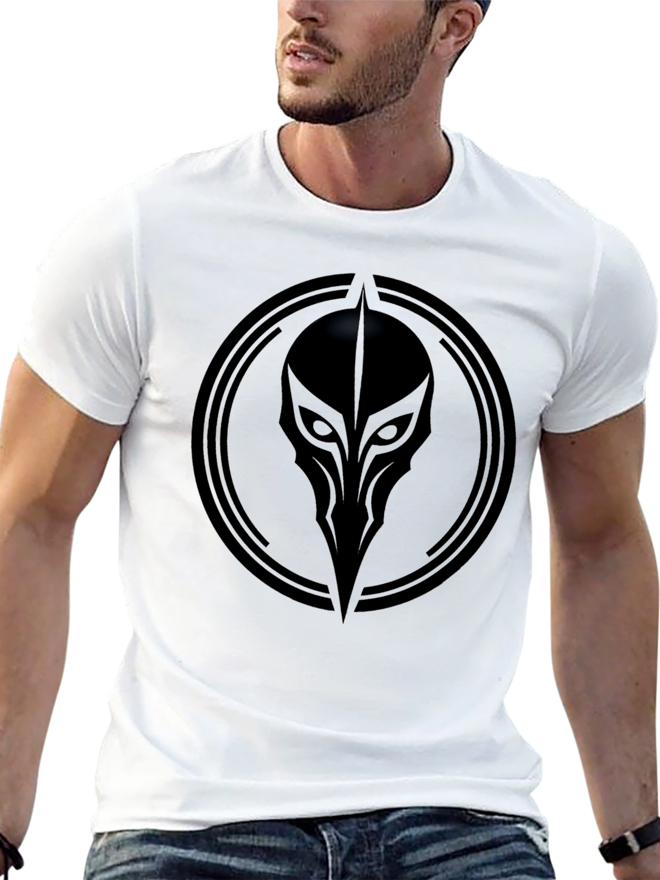 Mystic Raven Graphic Black T-Shirt