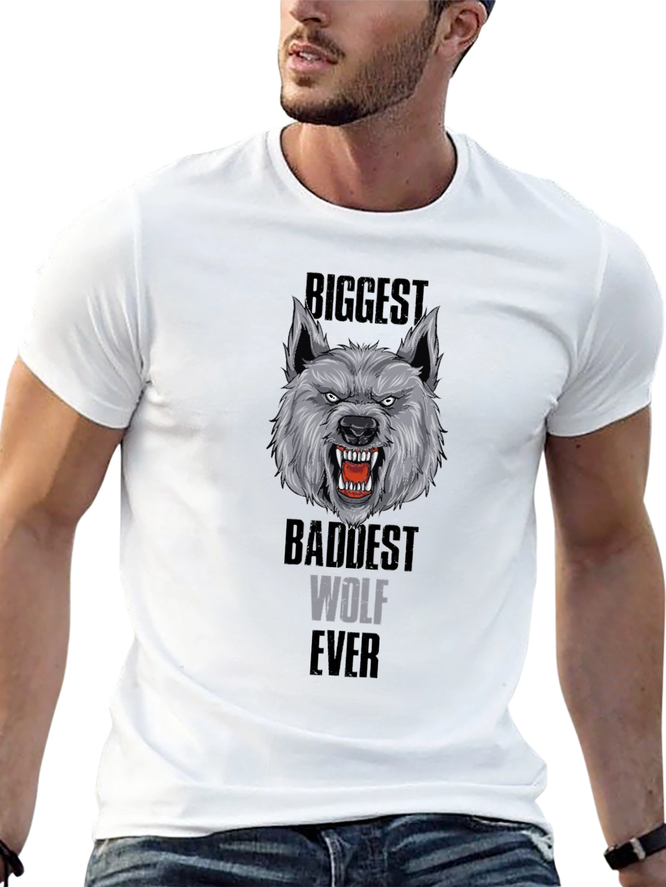 Biggest Baddest Wolf Ever T-Shirt